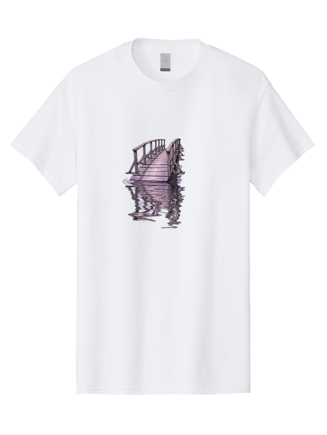 Wooden-Dock-Reflection Men'S Graphic Tee, 100% Cotton, Comfortable Casual Summer Wear, Machine Washable, Vintage Camera, Old Camera, Antique Camera, Black Camera, Classic Photography, Photography Equipment, Nostalgic Device, Film Camera, Baf673 15