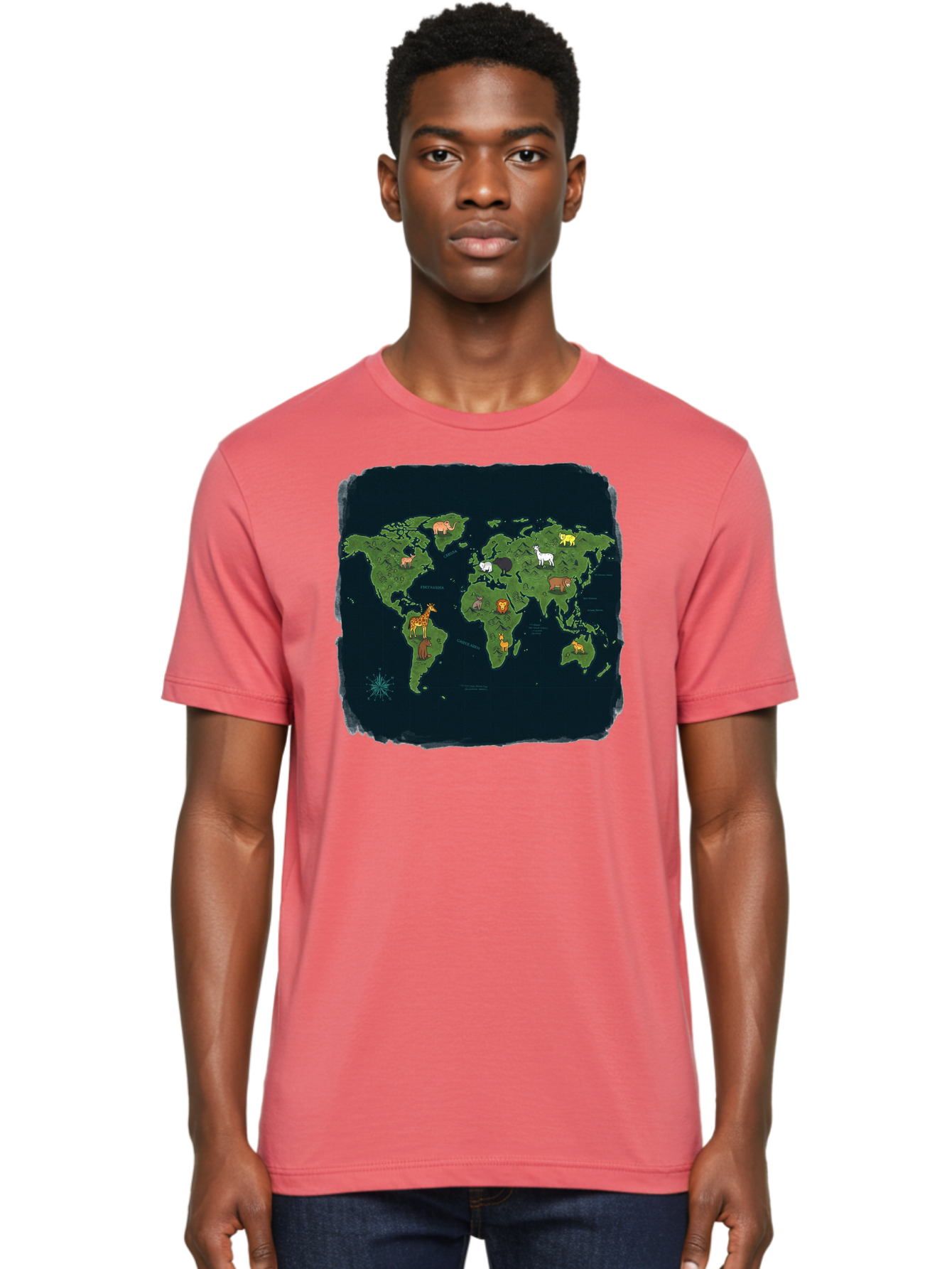 World-Map Men'S Graphic Tee, 100% Cotton, Comfortable Casual Summer Wear, Machine Washable, Vintage Camera, Old Camera, Antique Camera, Black Camera, Classic Photography, Photography Equipment, Nostalgic Device, Film Camera, Camera Art Baf677 8