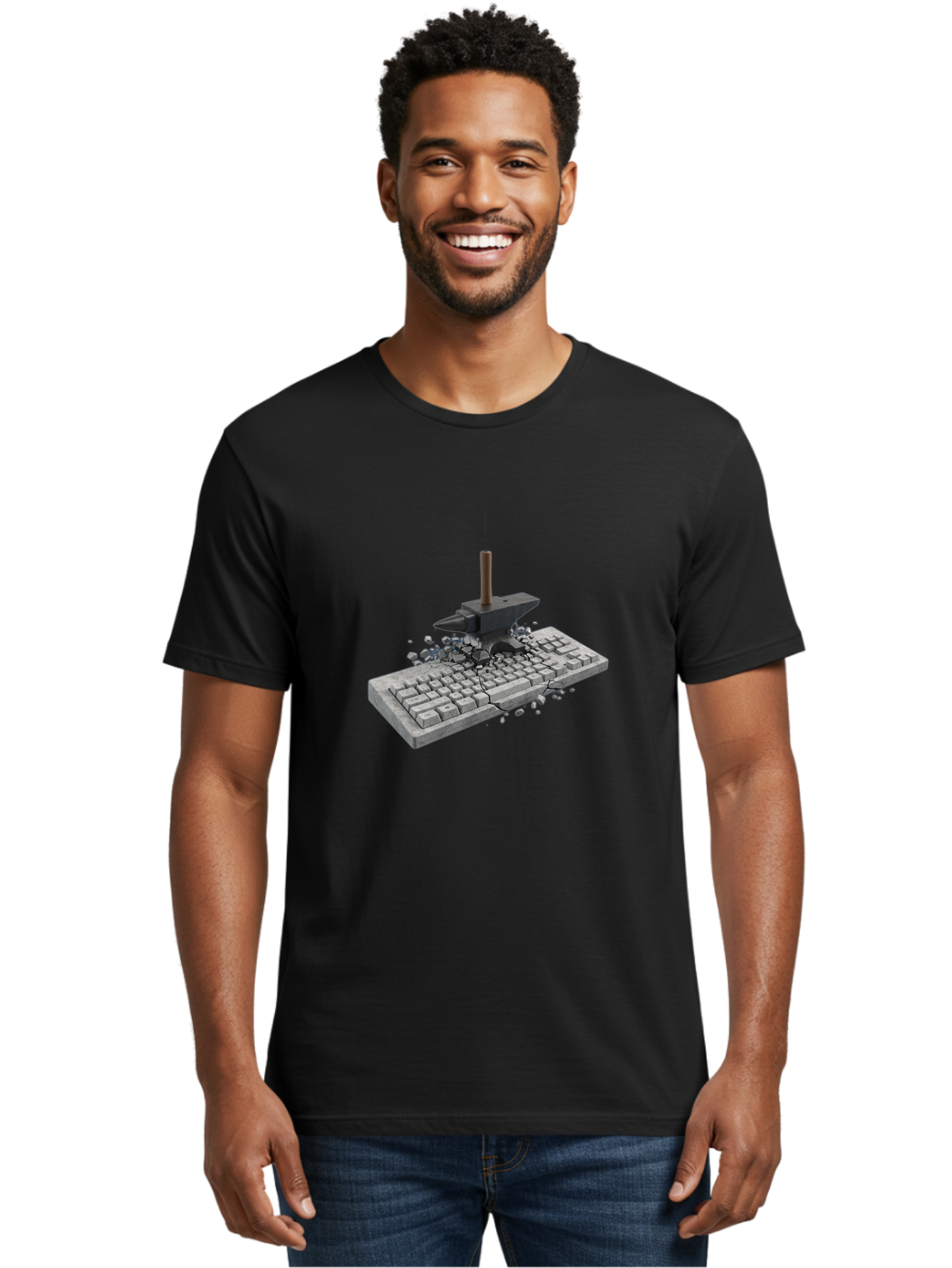 Anvil-Breaking-Keyboard Men'S Graphic Tee, 100% Cotton, Comfortable Casual Summer Wear, Machine Washable, Vintage Camera, Old Camera, Antique Camera, Black Camera, Classic Photography, Photography Equipment, Nostalgic Device, Film Camera, Baf685 20