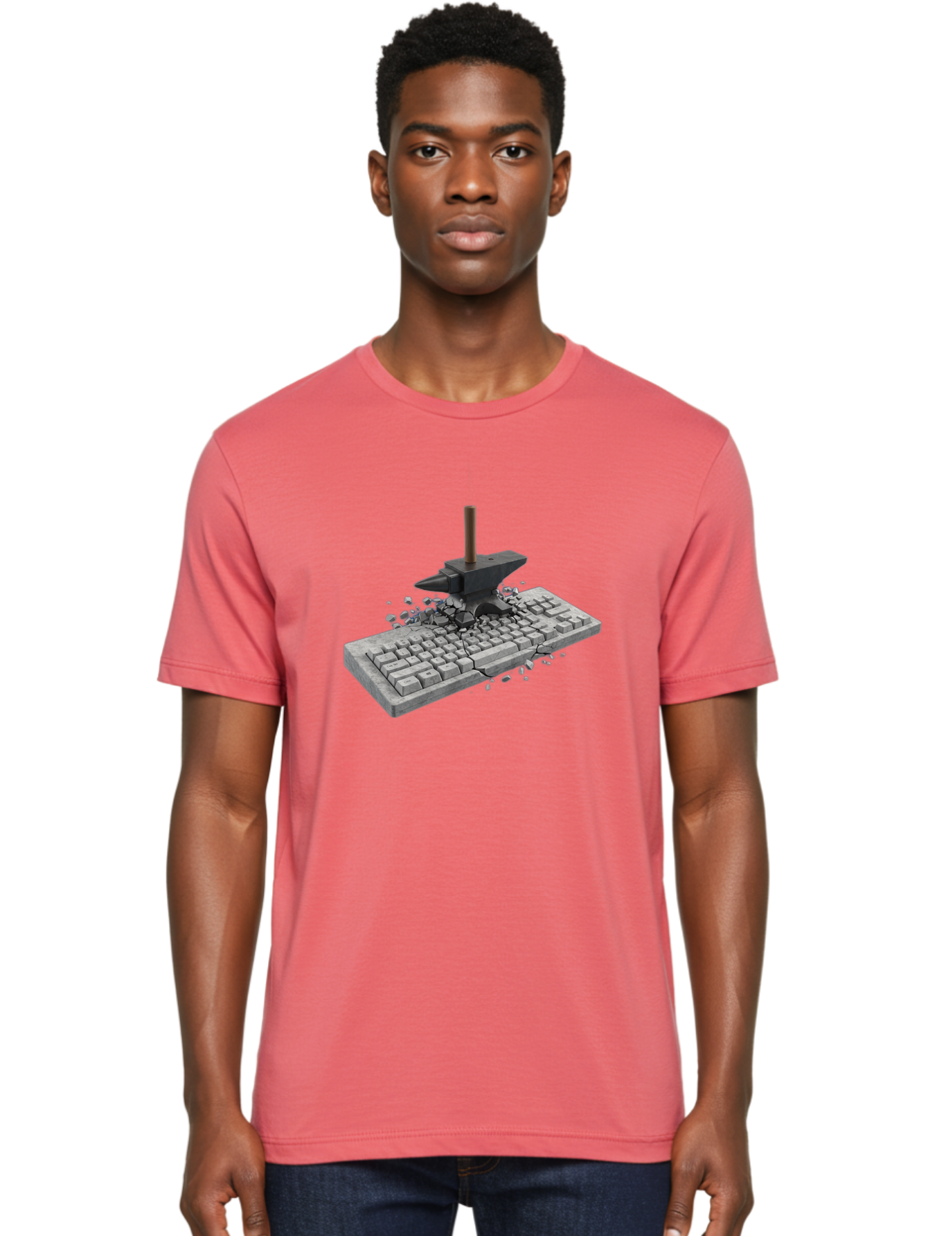 Anvil-Breaking-Keyboard Men'S Graphic Tee, 100% Cotton, Comfortable Casual Summer Wear, Machine Washable, Vintage Camera, Old Camera, Antique Camera, Black Camera, Classic Photography, Photography Equipment, Nostalgic Device, Film Camera, Baf685 24