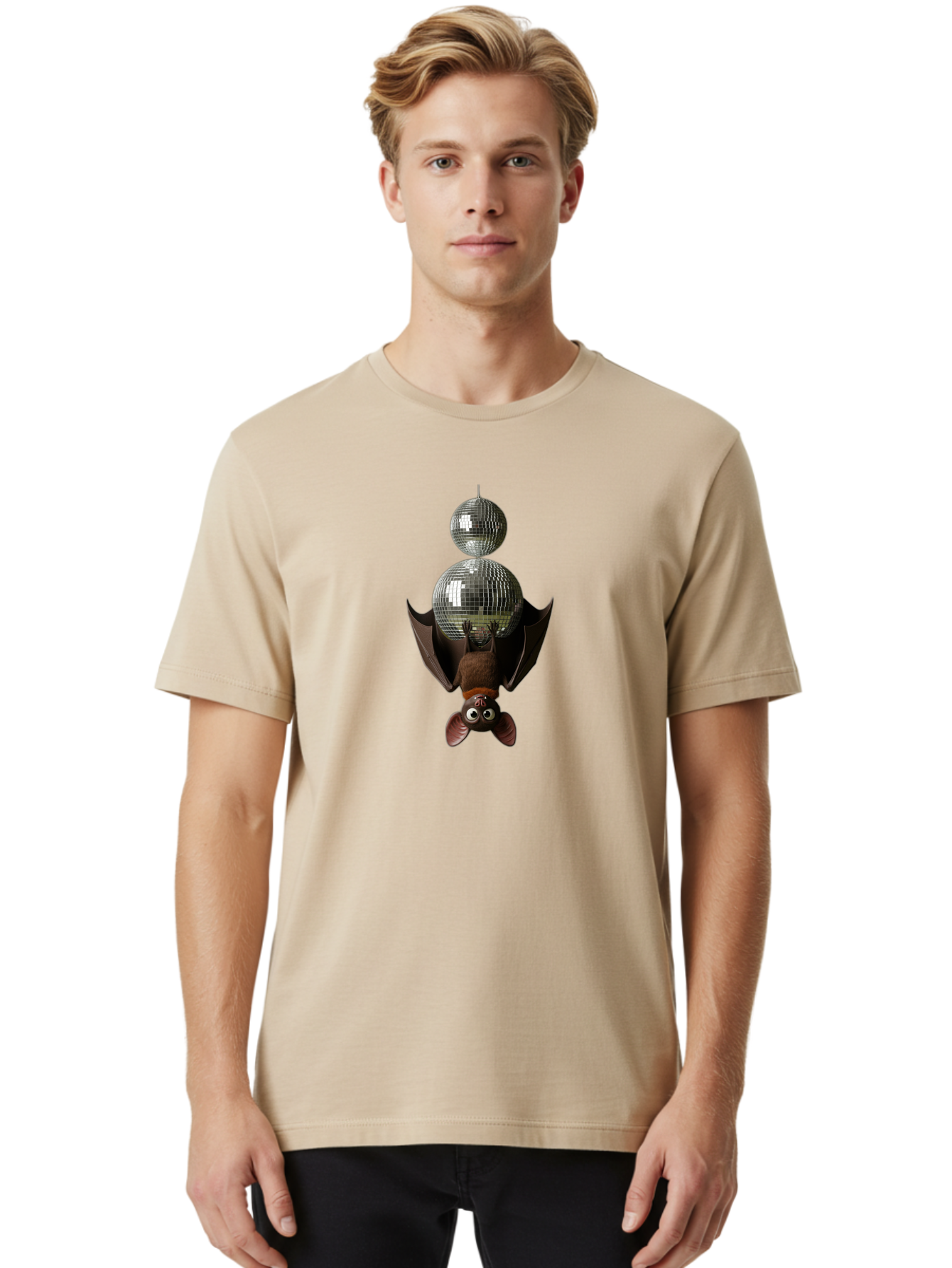Bat-And-Disco-Balls Men'S Graphic Tee, 100% Cotton, Comfortable Casual Summer Wear, Machine Washable, Vintage Camera, Old Camera, Antique Camera, Black Camera, Classic Photography, Photography Equipment, Nostalgic Device, Film Camera, Baf686 4