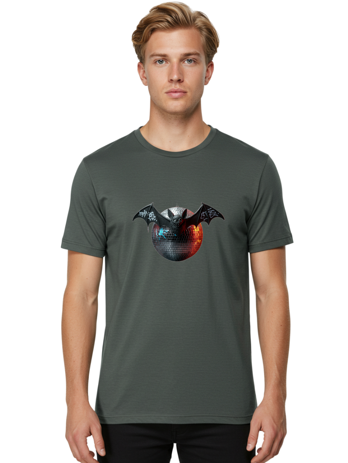 Bat-Disco-Ball-2 Men'S Graphic Tee, 100% Cotton, Comfortable Casual Summer Wear, Machine Washable, Vintage Camera, Old Camera, Antique Camera, Black Camera, Classic Photography, Photography Equipment, Nostalgic Device, Film Camera, Camera Art Baf688 18