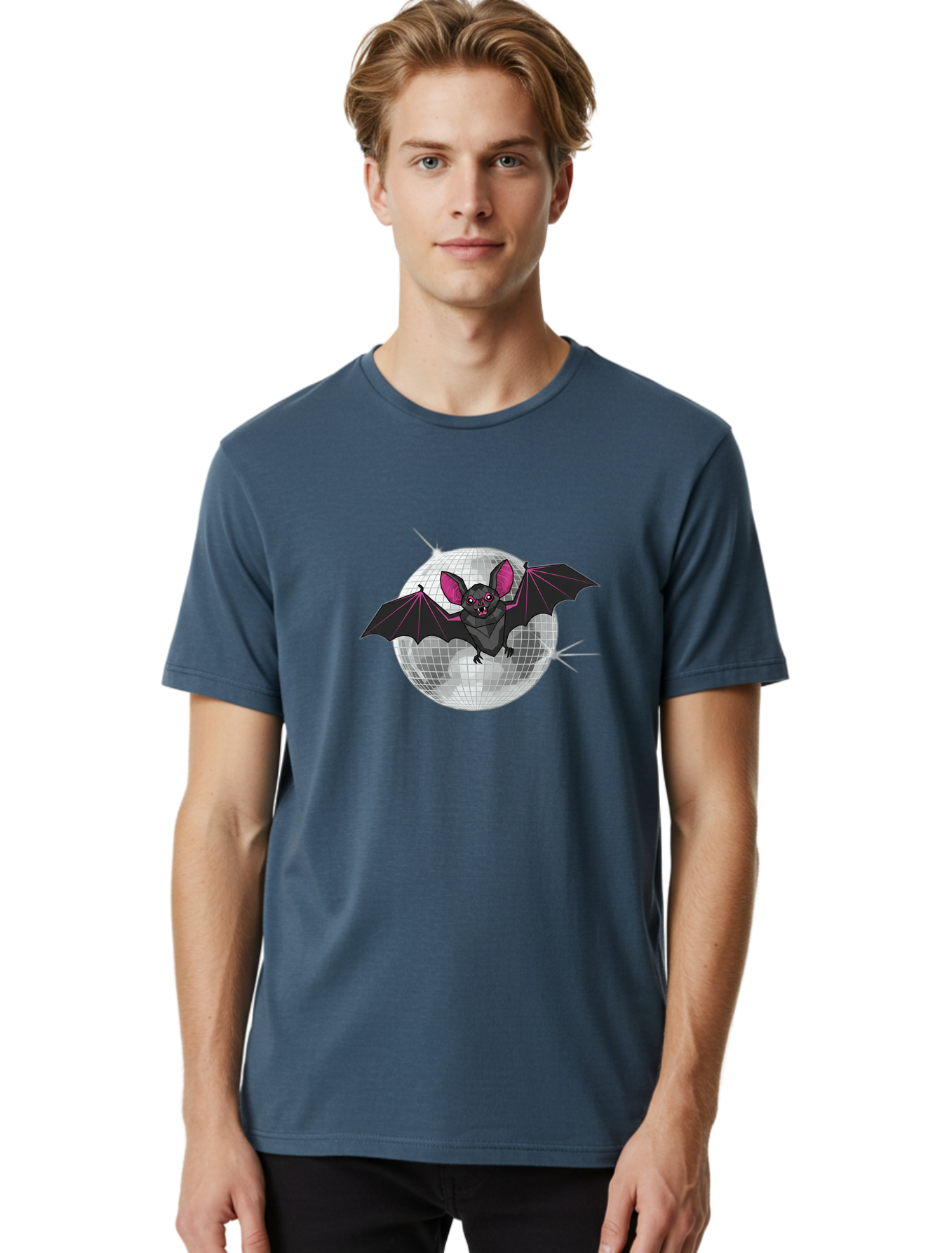 Bat-Disco-Ball-3 Men'S Graphic Tee, 100% Cotton, Comfortable Casual Summer Wear, Machine Washable, Vintage Camera, Old Camera, Antique Camera, Black Camera, Classic Photography, Photography Equipment, Nostalgic Device, Film Camera, Camera Art Baf689 30