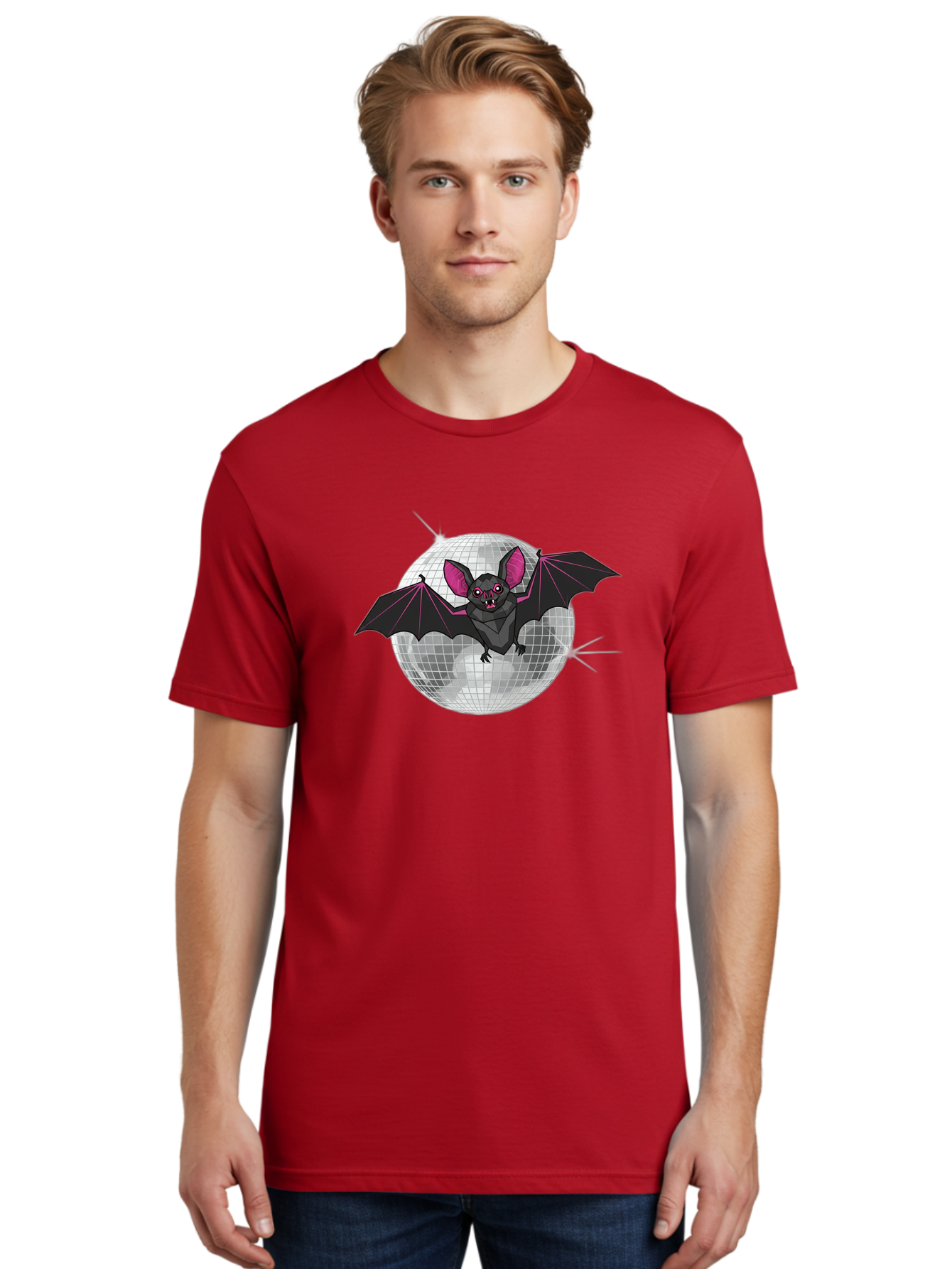 Bat-Disco-Ball-3 Men'S Graphic Tee, 100% Cotton, Comfortable Casual Summer Wear, Machine Washable, Vintage Camera, Old Camera, Antique Camera, Black Camera, Classic Photography, Photography Equipment, Nostalgic Device, Film Camera, Camera Art Baf689 22