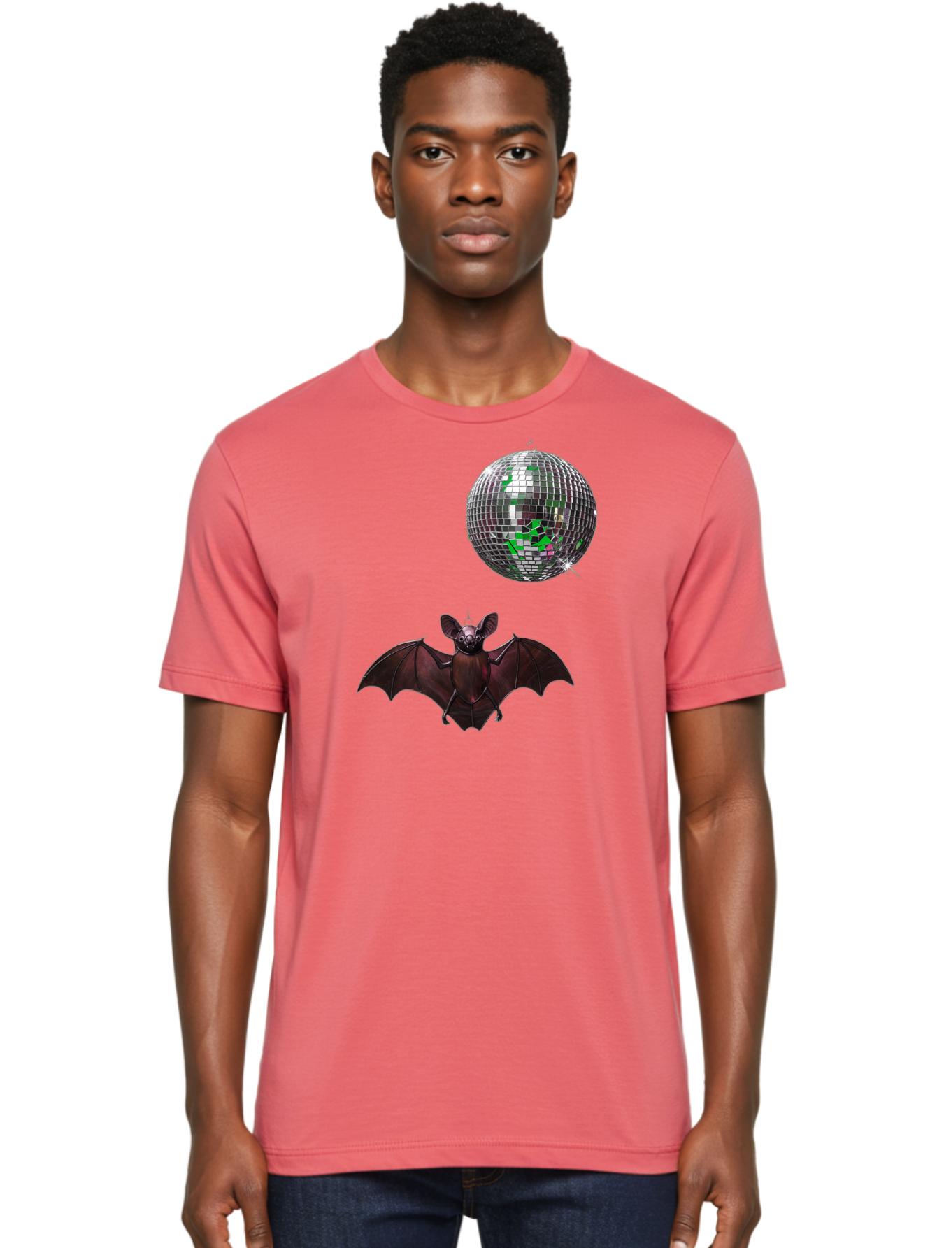 Bat-Disco-Ball Men'S Graphic Tee, 100% Cotton, Comfortable Casual Summer Wear, Machine Washable, Vintage Camera, Old Camera, Antique Camera, Black Camera, Classic Photography, Photography Equipment, Nostalgic Device, Film Camera, Camera Art Baf690 6