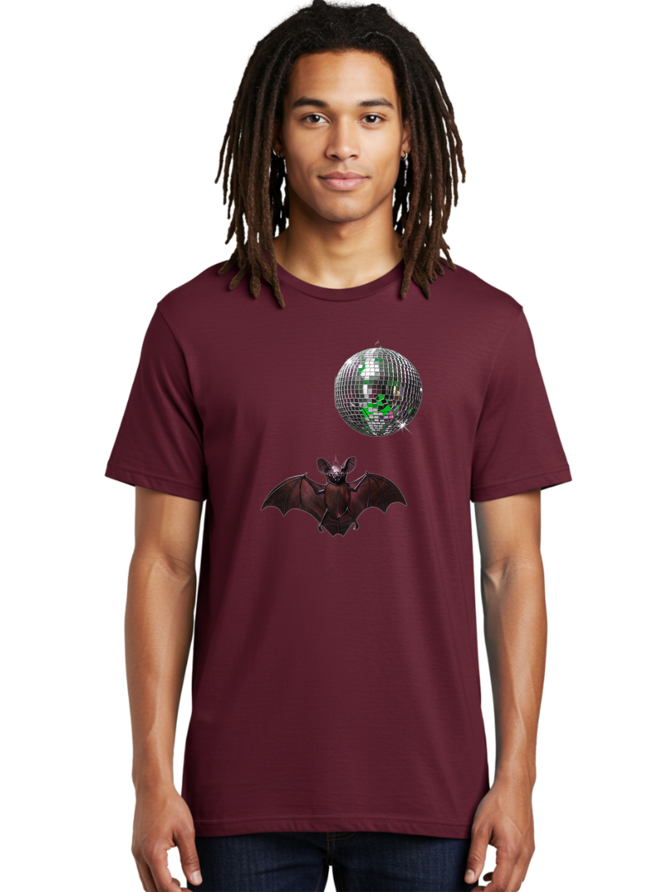 Bat-Disco-Ball Men'S Graphic Tee, 100% Cotton, Comfortable Casual Summer Wear, Machine Washable, Vintage Camera, Old Camera, Antique Camera, Black Camera, Classic Photography, Photography Equipment, Nostalgic Device, Film Camera, Camera Art Baf690 28
