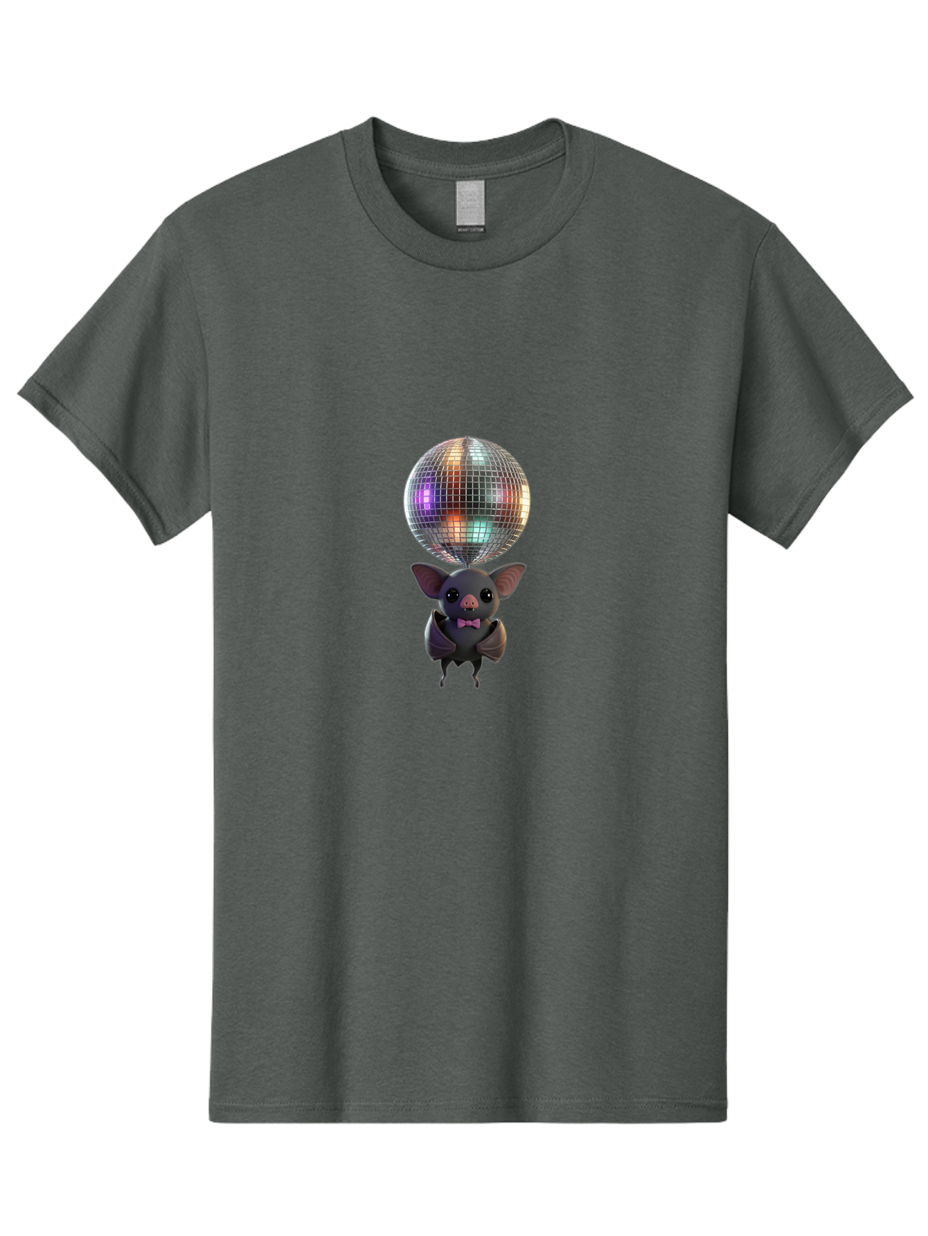Bat-Holding-Disco-Ball-1 Men'S Graphic Tee, 100% Cotton, Comfortable Casual Summer Wear, Machine Washable, Vintage Camera, Old Camera, Antique Camera, Black Camera, Classic Photography, Photography Equipment, Nostalgic Device, Film Camera, Baf691 27