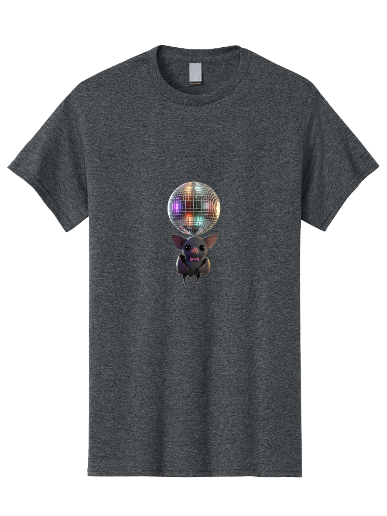 Bat-Holding-Disco-Ball-1 Men'S Graphic Tee, 100% Cotton, Comfortable Casual Summer Wear, Machine Washable, Vintage Camera, Old Camera, Antique Camera, Black Camera, Classic Photography, Photography Equipment, Nostalgic Device, Film Camera, Baf691 25