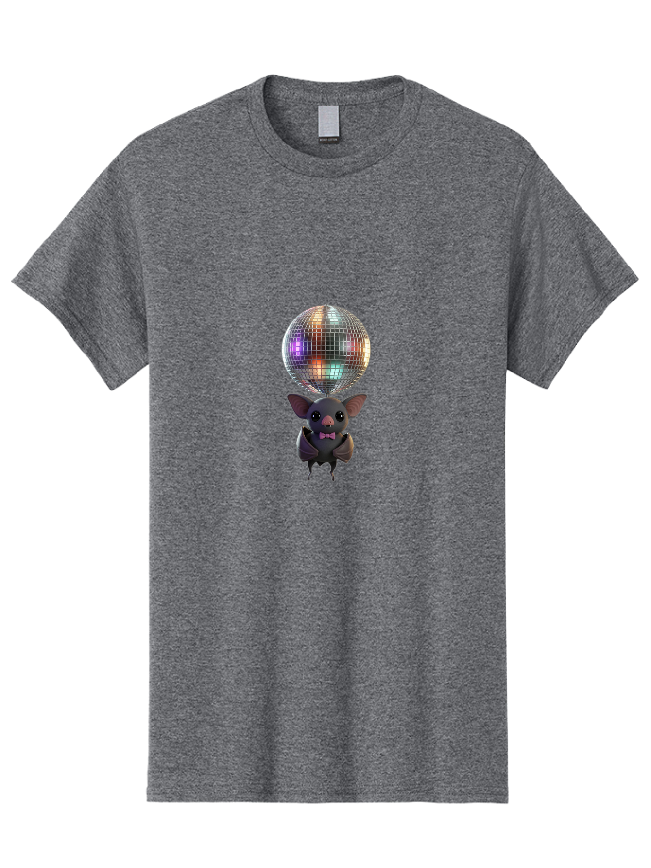 Bat-Holding-Disco-Ball-1 Men'S Graphic Tee, 100% Cotton, Comfortable Casual Summer Wear, Machine Washable, Vintage Camera, Old Camera, Antique Camera, Black Camera, Classic Photography, Photography Equipment, Nostalgic Device, Film Camera, Baf691 23