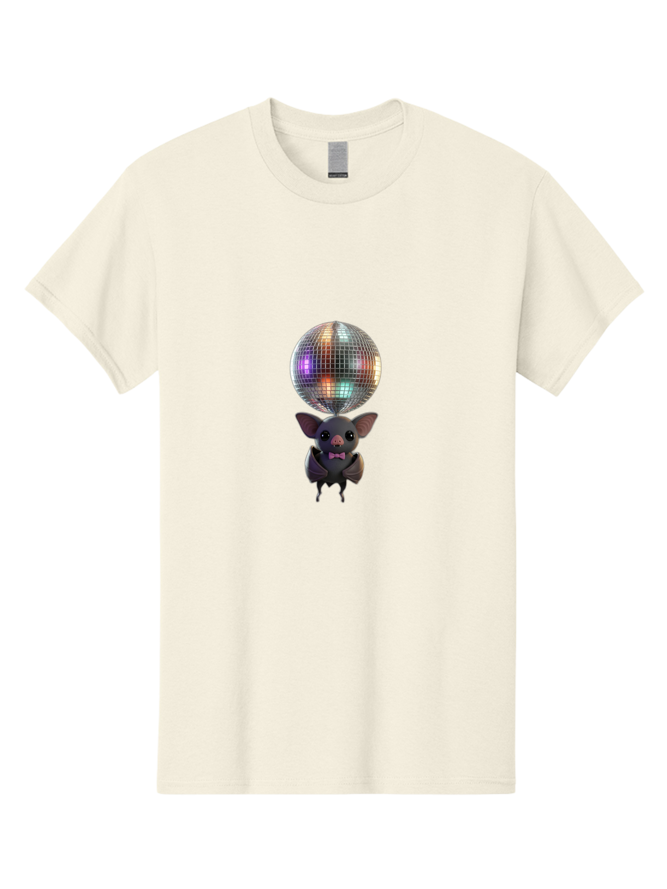 Bat-Holding-Disco-Ball-1 Men'S Graphic Tee, 100% Cotton, Comfortable Casual Summer Wear, Machine Washable, Vintage Camera, Old Camera, Antique Camera, Black Camera, Classic Photography, Photography Equipment, Nostalgic Device, Film Camera, Baf691 7