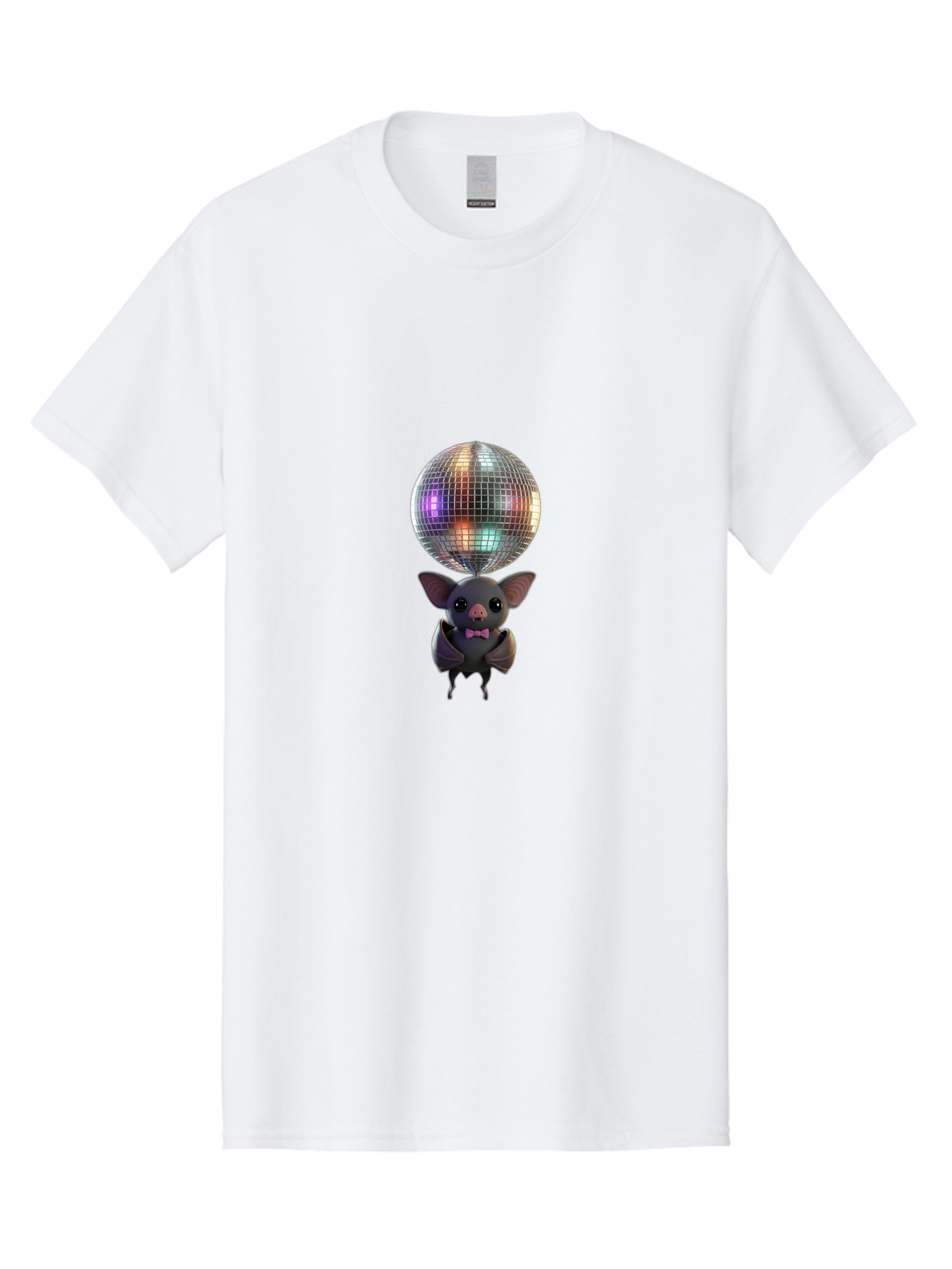 Bat-Holding-Disco-Ball-1 Men'S Graphic Tee, 100% Cotton, Comfortable Casual Summer Wear, Machine Washable, Vintage Camera, Old Camera, Antique Camera, Black Camera, Classic Photography, Photography Equipment, Nostalgic Device, Film Camera, Baf691 15