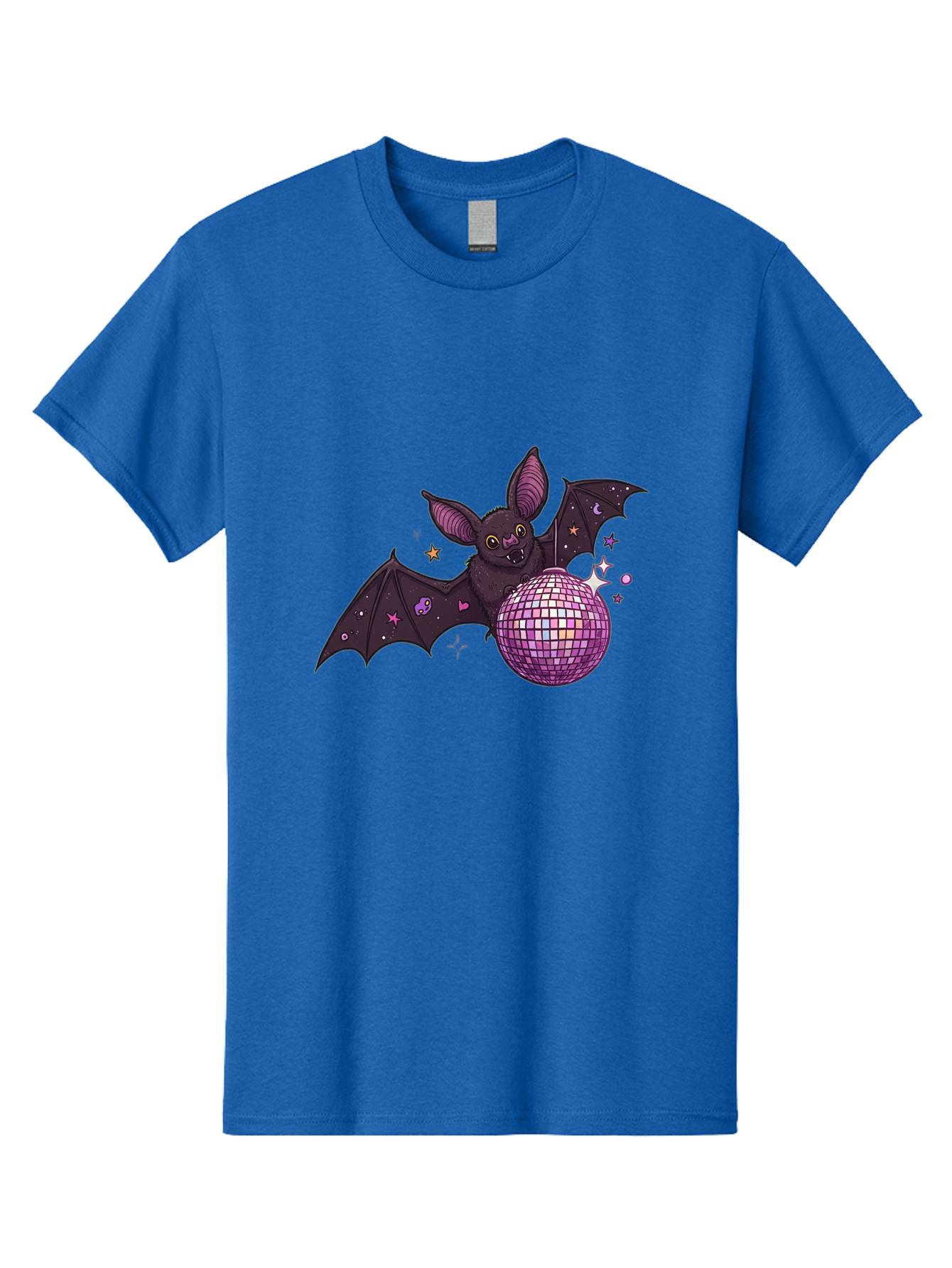 Bat-Holding-Disco-Ball-2 Men'S Graphic Tee, 100% Cotton, Comfortable Casual Summer Wear, Machine Washable, Vintage Camera, Old Camera, Antique Camera, Black Camera, Classic Photography, Photography Equipment, Nostalgic Device, Film Camera, Baf692 15