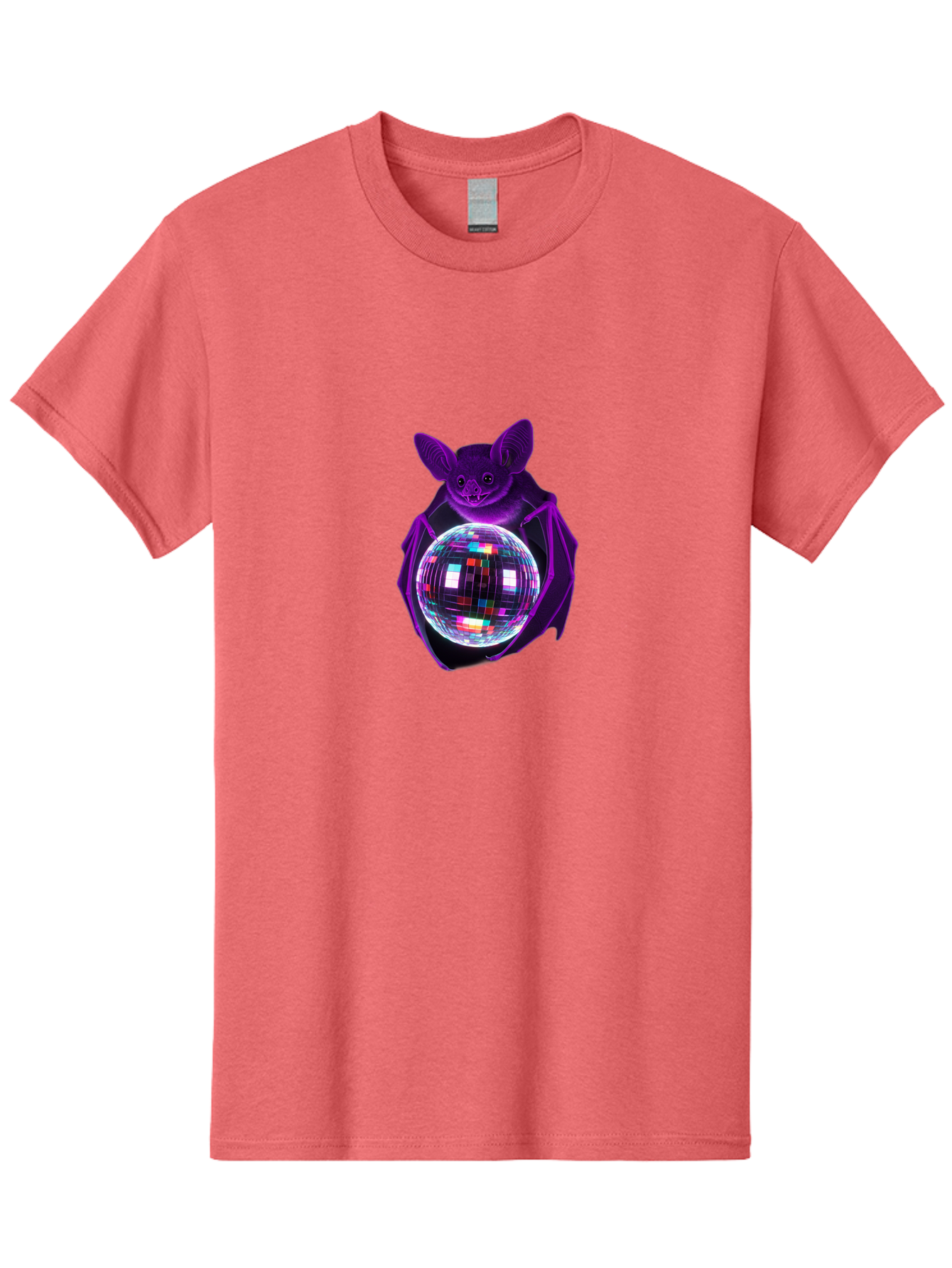 Bat-Holding-Disco-Ball Men'S Graphic Tee, 100% Cotton, Comfortable Casual Summer Wear, Machine Washable, Vintage Camera, Old Camera, Antique Camera, Black Camera, Classic Photography, Photography Equipment, Nostalgic Device, Film Camera, Baf693 23