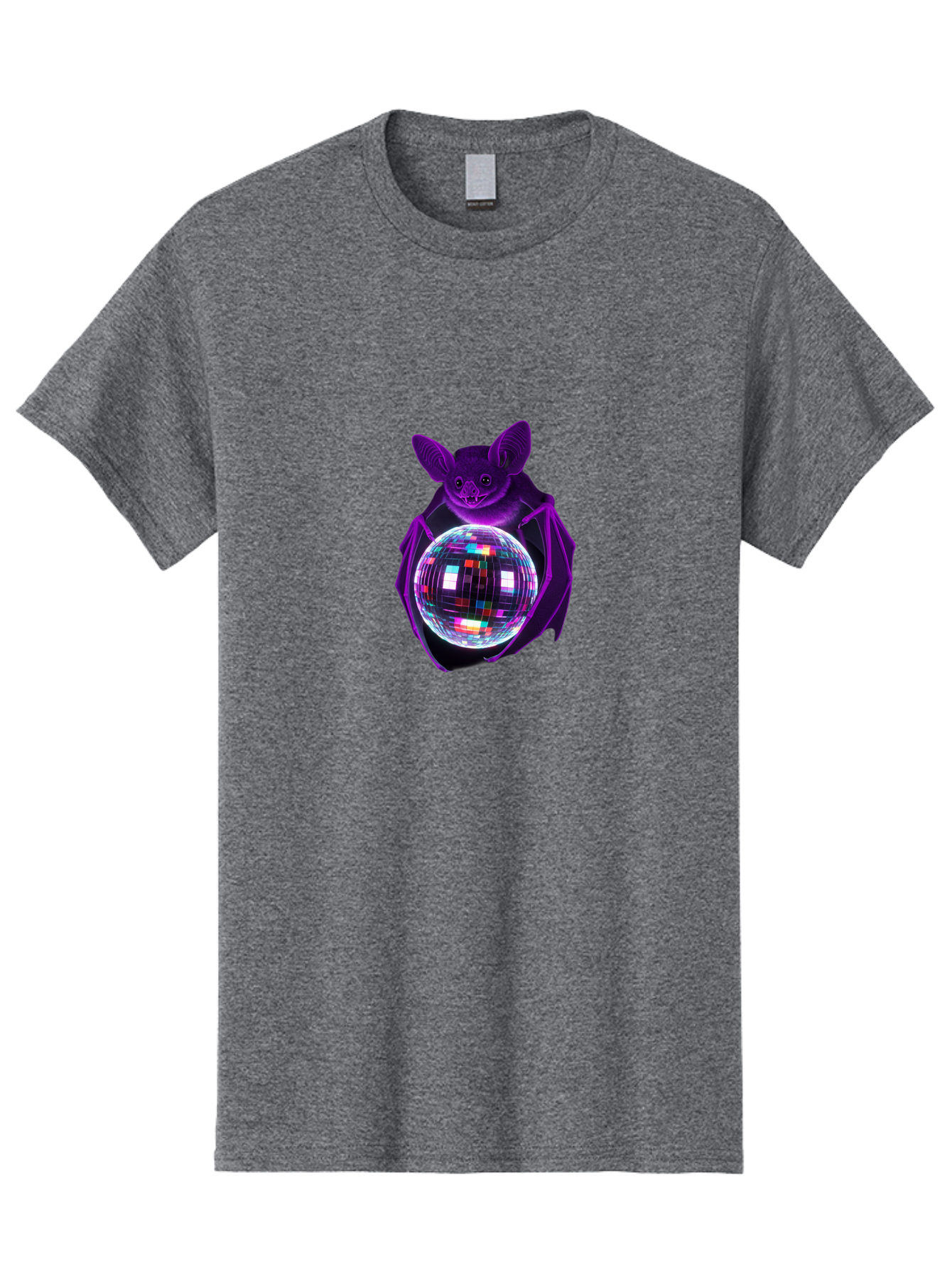 Bat-Holding-Disco-Ball Men'S Graphic Tee, 100% Cotton, Comfortable Casual Summer Wear, Machine Washable, Vintage Camera, Old Camera, Antique Camera, Black Camera, Classic Photography, Photography Equipment, Nostalgic Device, Film Camera, Baf693 15