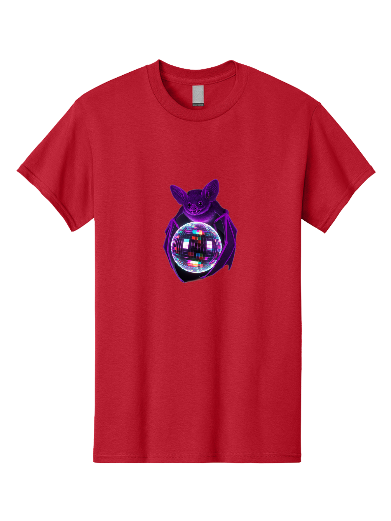 Bat-Holding-Disco-Ball Men'S Graphic Tee, 100% Cotton, Comfortable Casual Summer Wear, Machine Washable, Vintage Camera, Old Camera, Antique Camera, Black Camera, Classic Photography, Photography Equipment, Nostalgic Device, Film Camera, Baf693 21