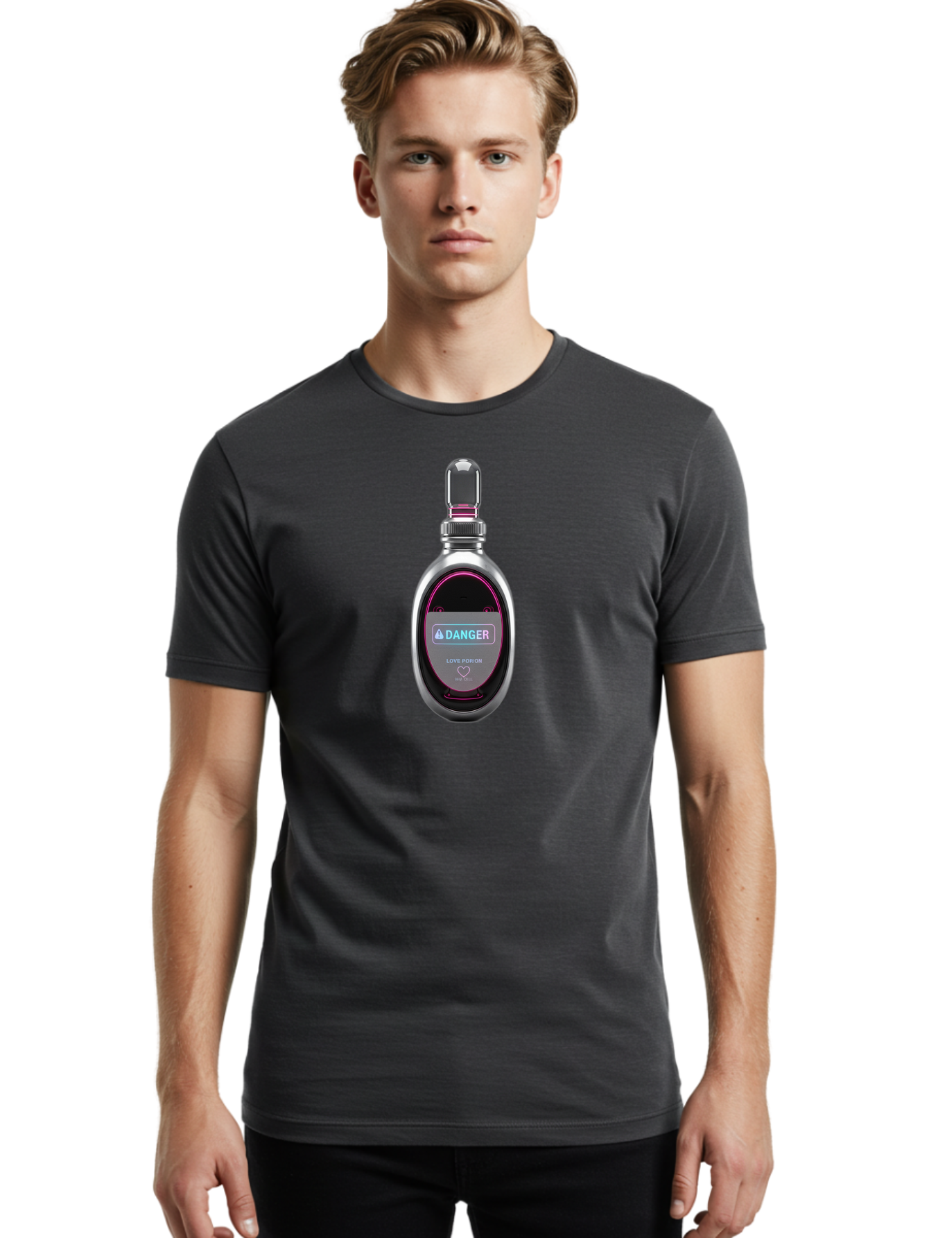 Danger-Love-Poison Men'S Graphic Tee, 100% Cotton, Comfortable Casual Summer Wear, Machine Washable, Vintage Camera, Old Camera, Antique Camera, Black Camera, Classic Photography, Photography Equipment, Nostalgic Device, Film Camera, Baf779 25