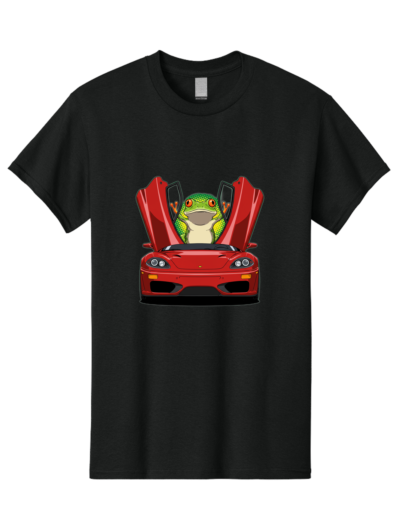 Frog-In-Red-Sports-Car-1 Men'S Graphic Tee, 100% Cotton, Comfortable Casual Summer Wear, Machine Washable, Vintage Camera, Old Camera, Antique Camera, Black Camera, Classic Photography, Photography Equipment, Nostalgic Device, Film Camera, Baf836 27