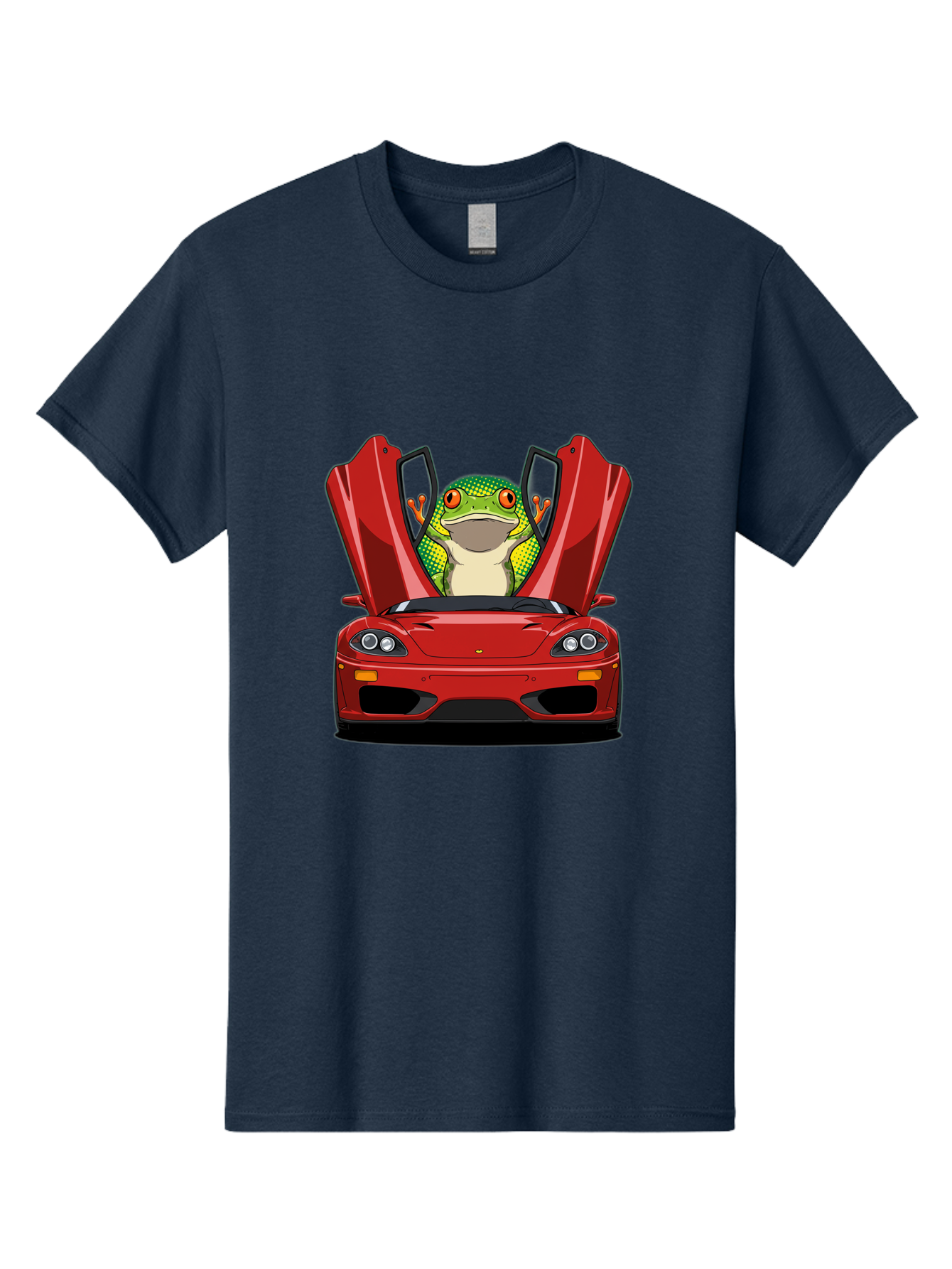 Frog-In-Red-Sports-Car-1 Men'S Graphic Tee, 100% Cotton, Comfortable Casual Summer Wear, Machine Washable, Vintage Camera, Old Camera, Antique Camera, Black Camera, Classic Photography, Photography Equipment, Nostalgic Device, Film Camera, Baf836 25
