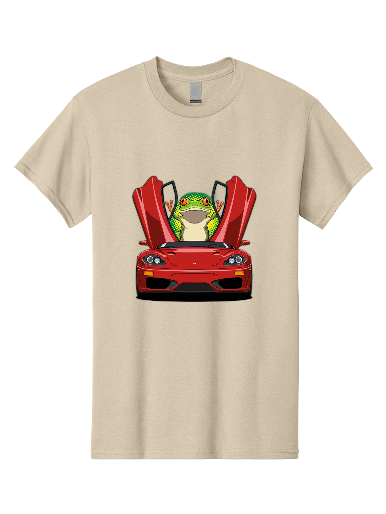 Frog-In-Red-Sports-Car-1 Men'S Graphic Tee, 100% Cotton, Comfortable Casual Summer Wear, Machine Washable, Vintage Camera, Old Camera, Antique Camera, Black Camera, Classic Photography, Photography Equipment, Nostalgic Device, Film Camera, Baf836 13