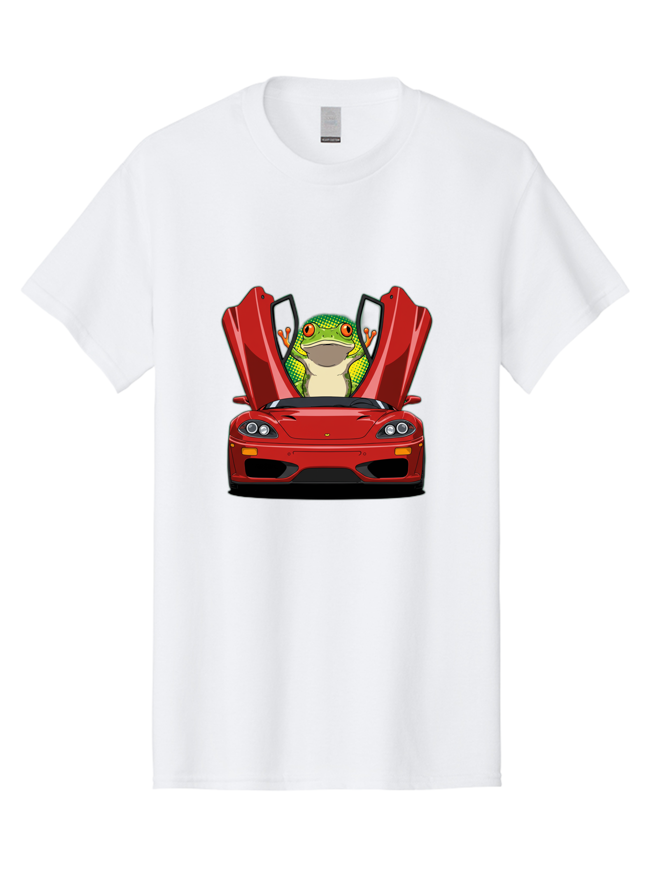 Frog-In-Red-Sports-Car-1 Men'S Graphic Tee, 100% Cotton, Comfortable Casual Summer Wear, Machine Washable, Vintage Camera, Old Camera, Antique Camera, Black Camera, Classic Photography, Photography Equipment, Nostalgic Device, Film Camera, Baf836 23