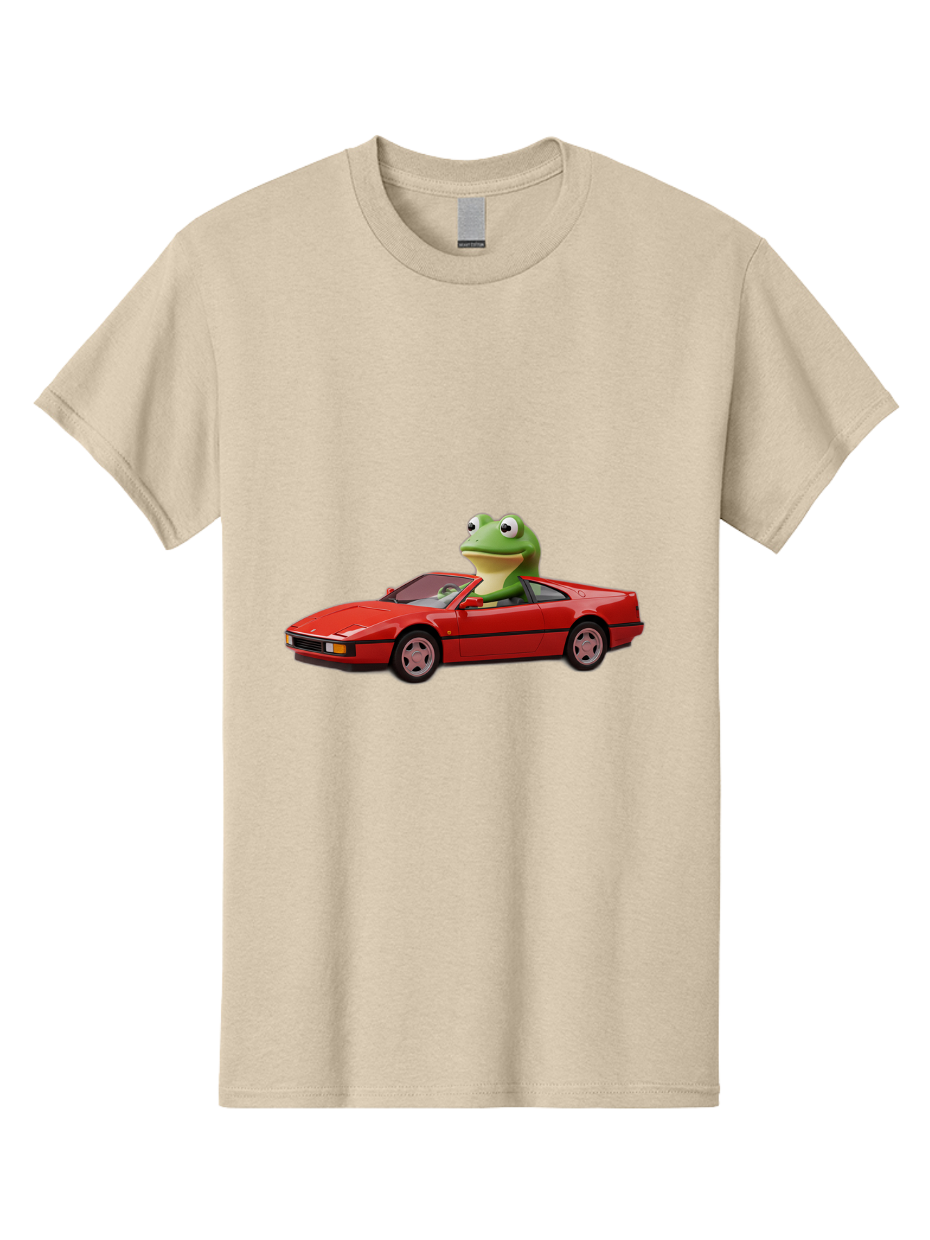 Frog-In-Red-Sports-Car-2 Men'S Graphic Tee, 100% Cotton, Comfortable Casual Summer Wear, Machine Washable, Vintage Camera, Old Camera, Antique Camera, Black Camera, Classic Photography, Photography Equipment, Nostalgic Device, Film Camera, Baf837 25