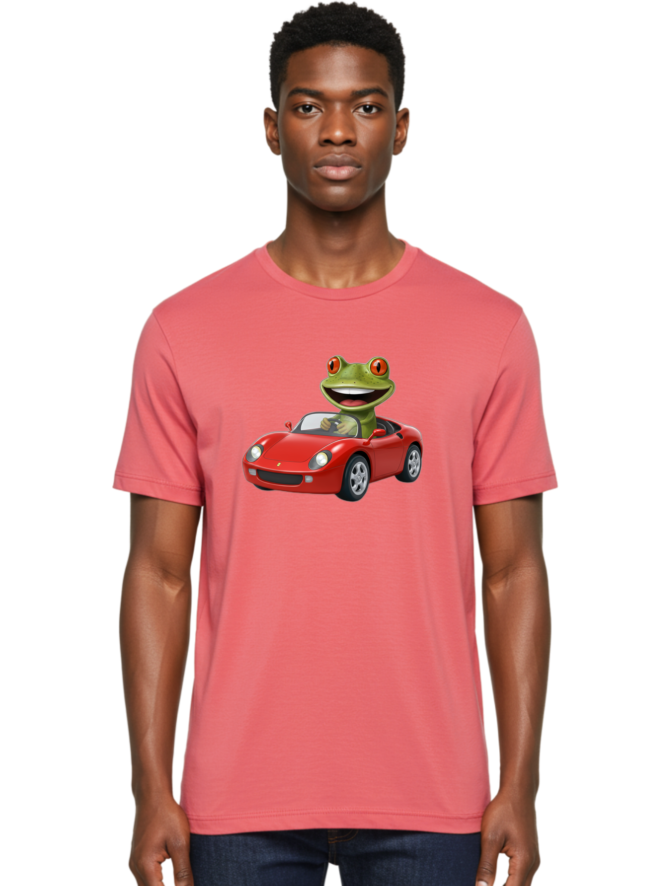Frog-In-Red-Sports-Car Men'S Graphic Tee, 100% Cotton, Comfortable Casual Summer Wear, Machine Washable, Vintage Camera, Old Camera, Antique Camera, Black Camera, Classic Photography, Photography Equipment, Nostalgic Device, Film Camera, Baf838 18