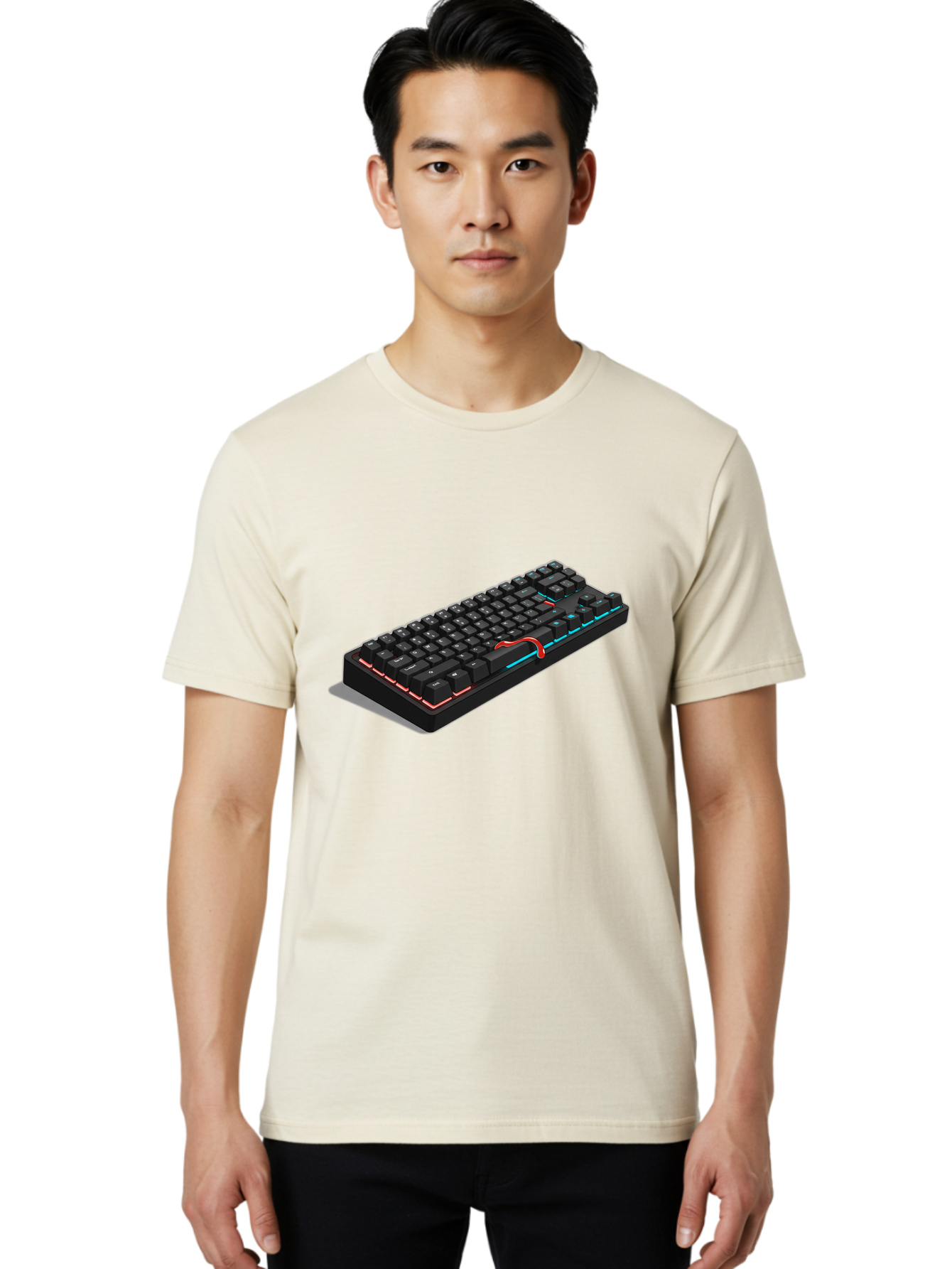 Gaming-Keyboard Men'S Graphic Tee, 100% Cotton, Comfortable Casual Summer Wear, Machine Washable, Vintage Camera, Old Camera, Antique Camera, Black Camera, Classic Photography, Photography Equipment, Nostalgic Device, Film Camera, Camera Art Baf852 16