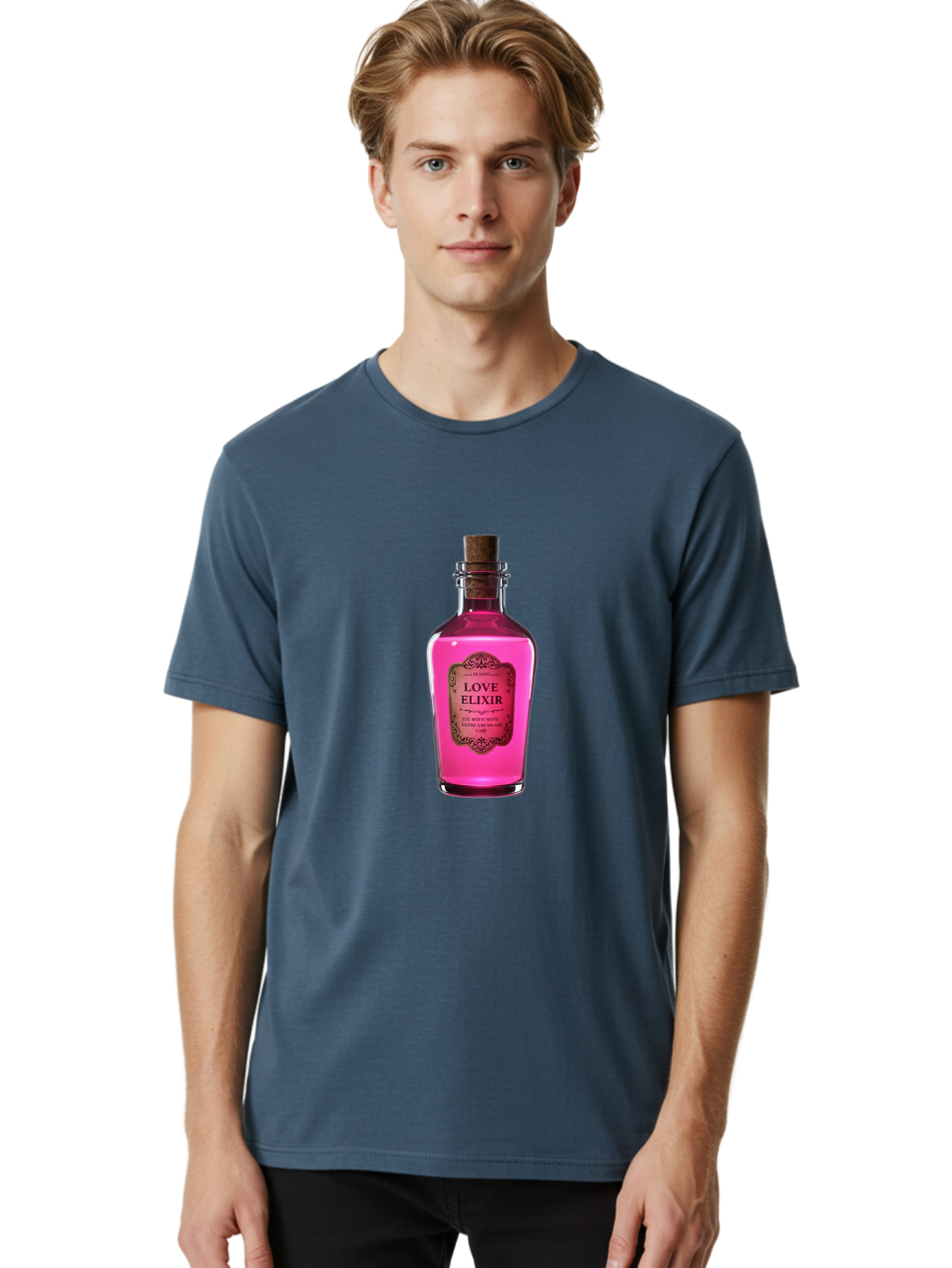 Love-Elixir-Bottle Men'S Graphic Tee, 100% Cotton, Comfortable Casual Summer Wear, Machine Washable, Vintage Camera, Old Camera, Antique Camera, Black Camera, Classic Photography, Photography Equipment, Nostalgic Device, Film Camera, Baf891 8
