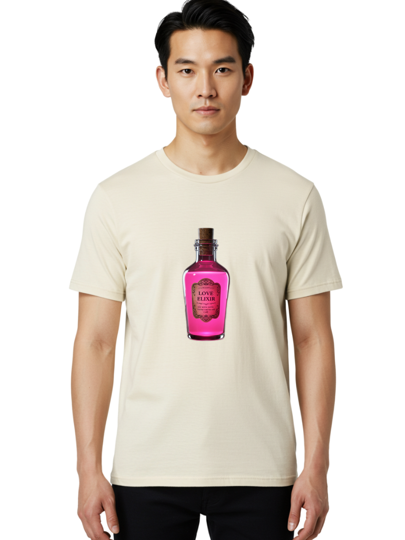 Love-Elixir-Bottle Men'S Graphic Tee, 100% Cotton, Comfortable Casual Summer Wear, Machine Washable, Vintage Camera, Old Camera, Antique Camera, Black Camera, Classic Photography, Photography Equipment, Nostalgic Device, Film Camera, Baf891 4