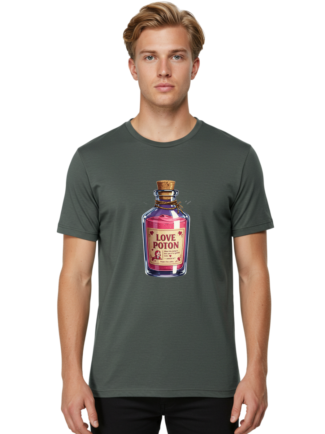 Love-Potion-2 Men'S Graphic Tee, 100% Cotton, Comfortable Casual Summer Wear, Machine Washable, Vintage Camera, Old Camera, Antique Camera, Black Camera, Classic Photography, Photography Equipment, Nostalgic Device, Film Camera, Camera Art Baf897 6