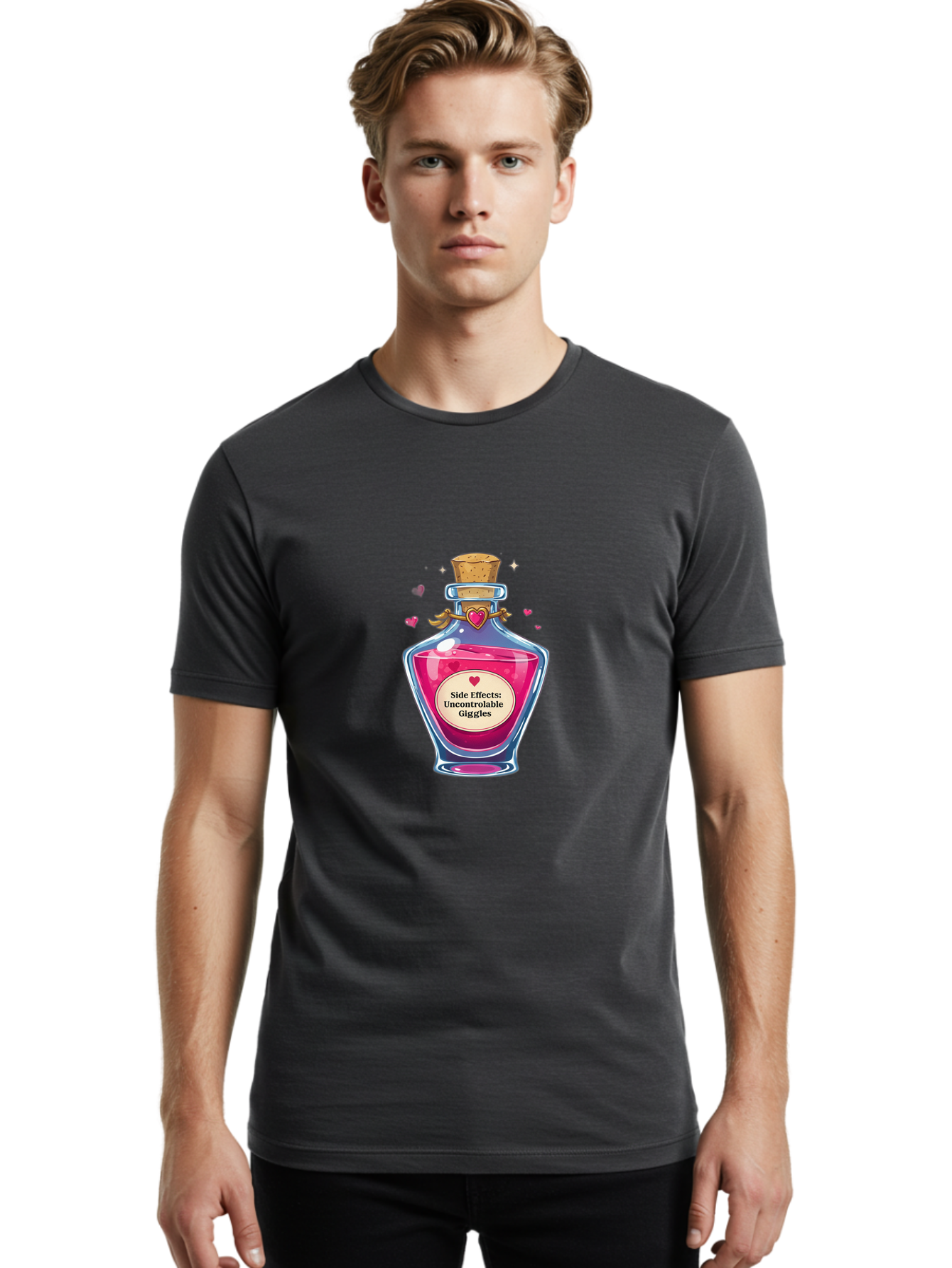 Love-Potion-5 Men'S Graphic Tee, 100% Cotton, Comfortable Casual Summer Wear, Machine Washable, Vintage Camera, Old Camera, Antique Camera, Black Camera, Classic Photography, Photography Equipment, Nostalgic Device, Film Camera, Camera Art Baf900 10