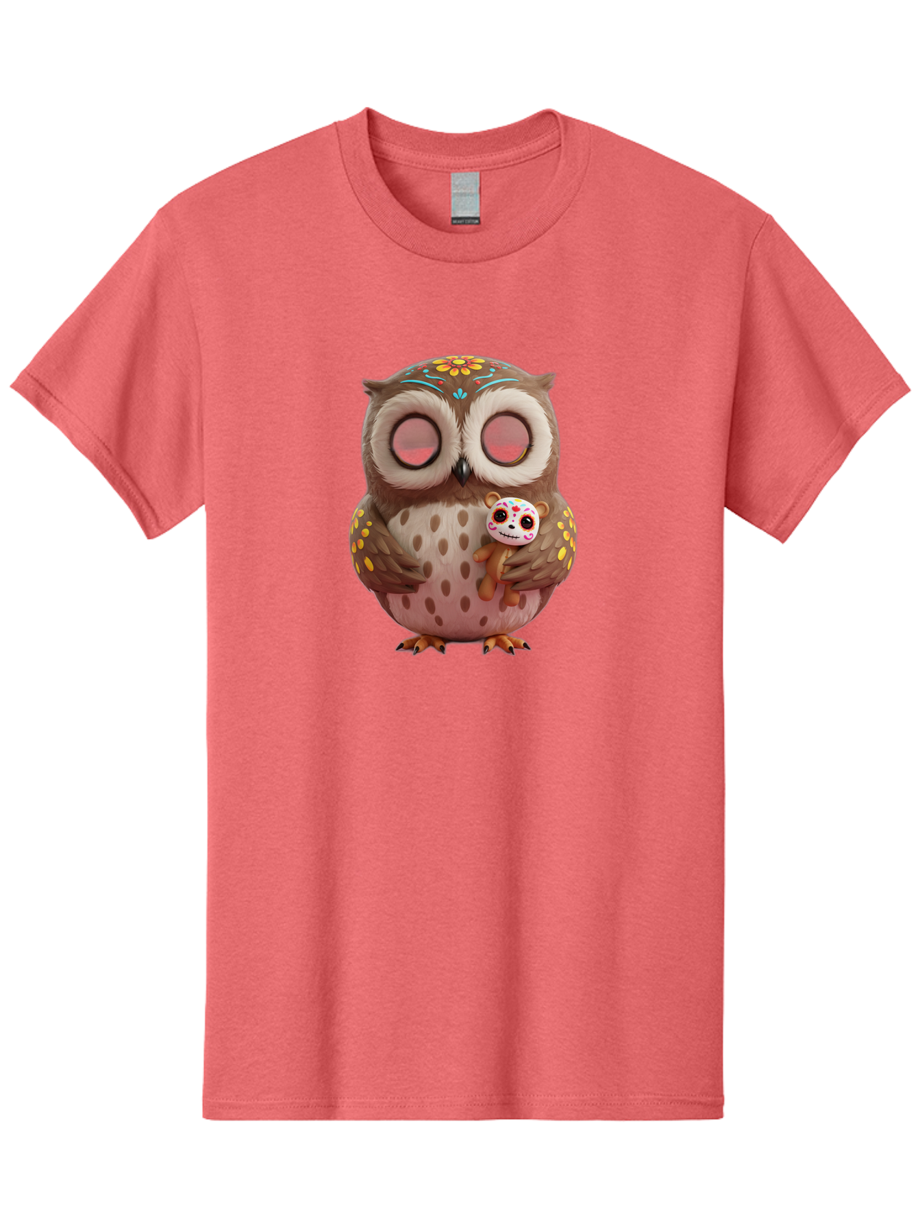 Owl-With-Sugar-Skull-Teddy-Bear Men'S Graphic Tee, 100% Cotton, Comfortable Casual Summer Wear, Machine Washable, Vintage Camera, Old Camera, Antique Camera, Black Camera, Classic Photography, Photography Equipment, Nostalgic Device, Baf935 11
