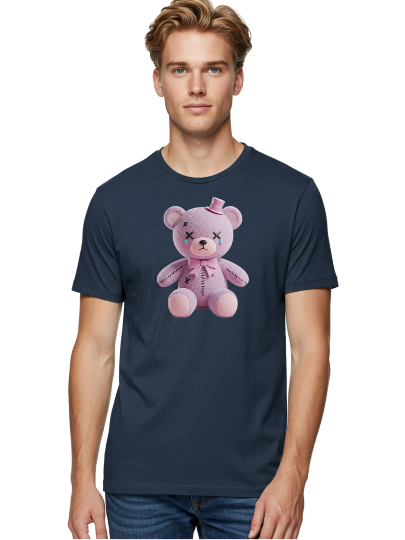 Sad-Teddy Men'S Graphic Tee, 100% Cotton, Comfortable Casual Summer Wear, Machine Washable, Vintage Camera, Old Camera, Antique Camera, Black Camera, Classic Photography, Photography Equipment, Nostalgic Device, Film Camera, Camera Art Bag007 23