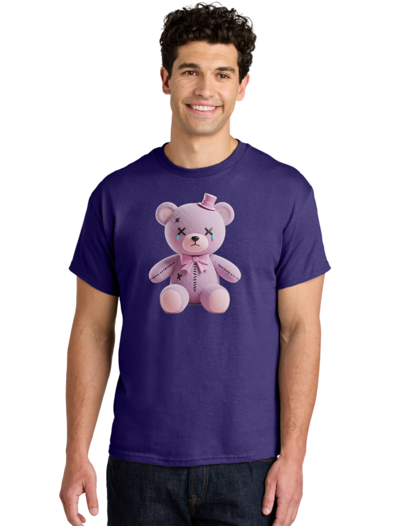Sad-Teddy Men'S Graphic Tee, 100% Cotton, Comfortable Casual Summer Wear, Machine Washable, Vintage Camera, Old Camera, Antique Camera, Black Camera, Classic Photography, Photography Equipment, Nostalgic Device, Film Camera, Camera Art Bag007 22