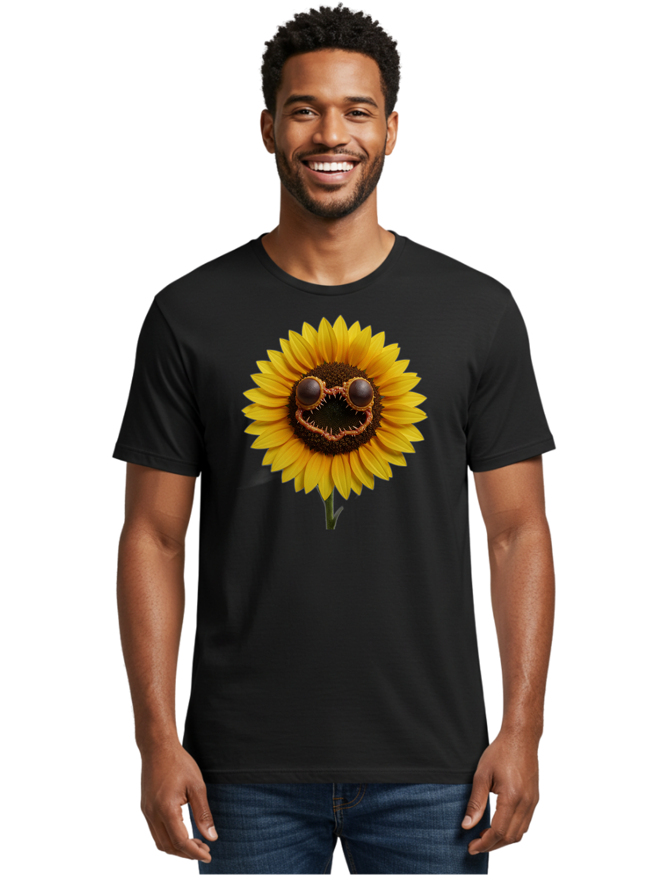 Smiling-Sunflower Men'S Graphic Tee, 100% Cotton, Comfortable Casual Summer Wear, Machine Washable, Vintage Camera, Old Camera, Antique Camera, Black Camera, Classic Photography, Photography Equipment, Nostalgic Device, Film Camera, Camera Art Bag014 24