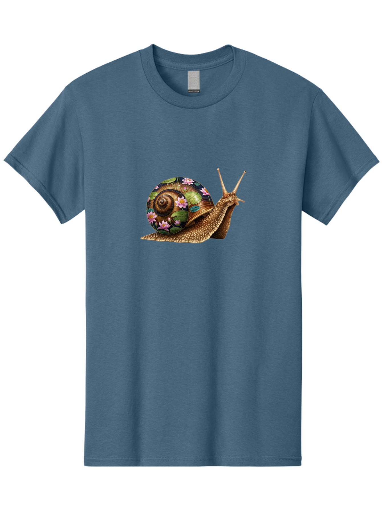 Snail-With-Flowers-1 Men'S Graphic Tee, 100% Cotton, Comfortable Casual Summer Wear, Machine Washable, Vintage Camera, Old Camera, Antique Camera, Black Camera, Classic Photography, Photography Equipment, Nostalgic Device, Film Camera, Bag020 6