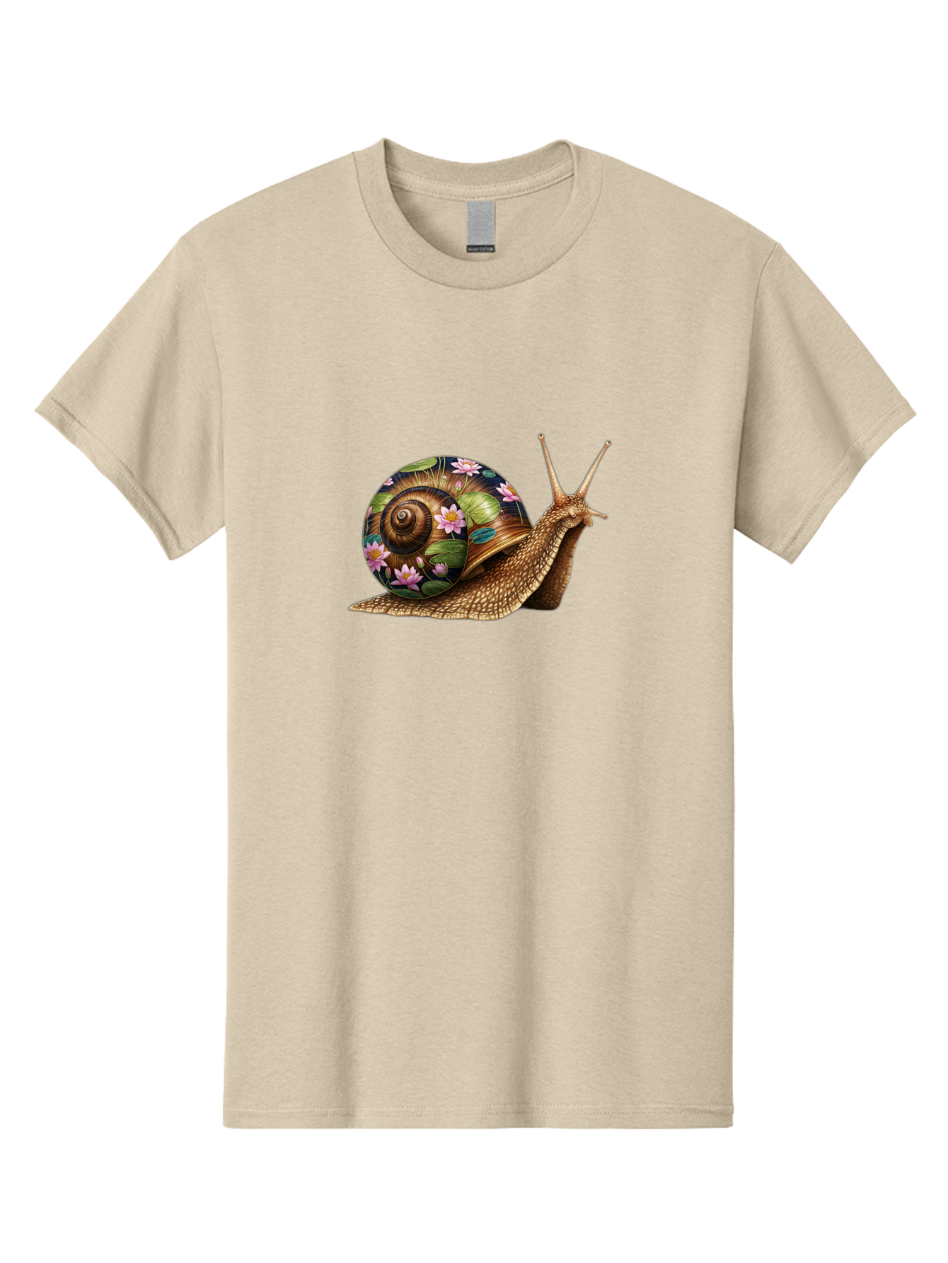 Snail-With-Flowers-1 Men'S Graphic Tee, 100% Cotton, Comfortable Casual Summer Wear, Machine Washable, Vintage Camera, Old Camera, Antique Camera, Black Camera, Classic Photography, Photography Equipment, Nostalgic Device, Film Camera, Bag020 15