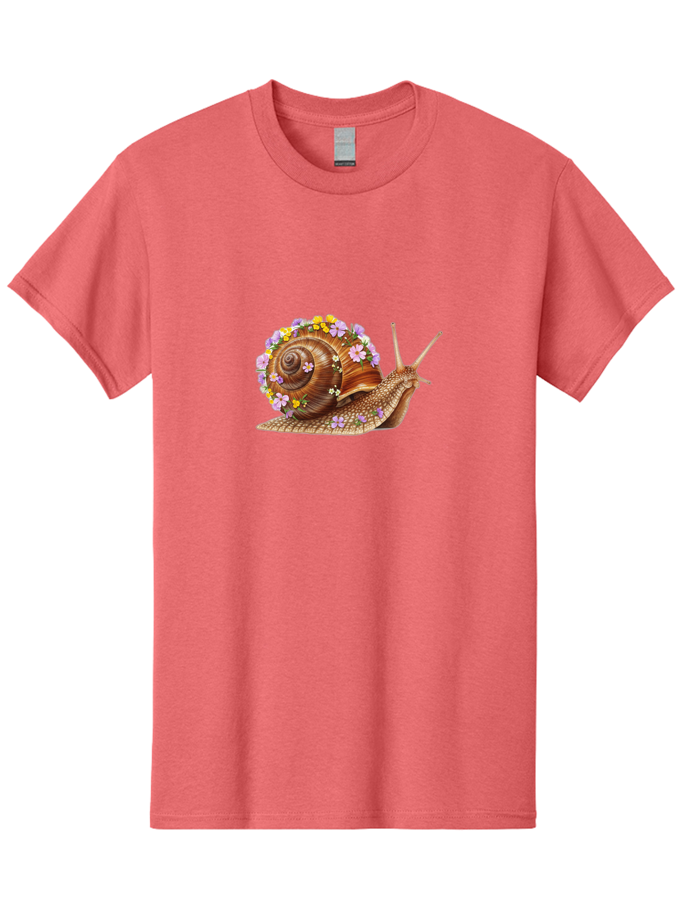 Snail-With-Flowers-2 Men'S Graphic Tee, 100% Cotton, Comfortable Casual Summer Wear, Machine Washable, Vintage Camera, Old Camera, Antique Camera, Black Camera, Classic Photography, Photography Equipment, Nostalgic Device, Film Camera, Bag021 1