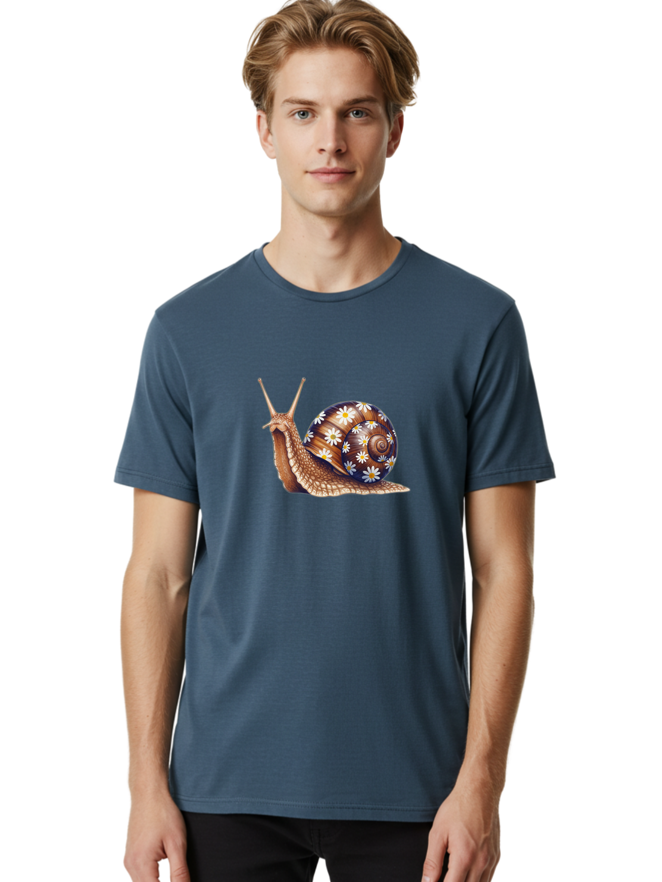 Snail-With-Flowers Men'S Graphic Tee, 100% Cotton, Comfortable Casual Summer Wear, Machine Washable, Vintage Camera, Old Camera, Antique Camera, Black Camera, Classic Photography, Photography Equipment, Nostalgic Device, Film Camera, Bag022 29