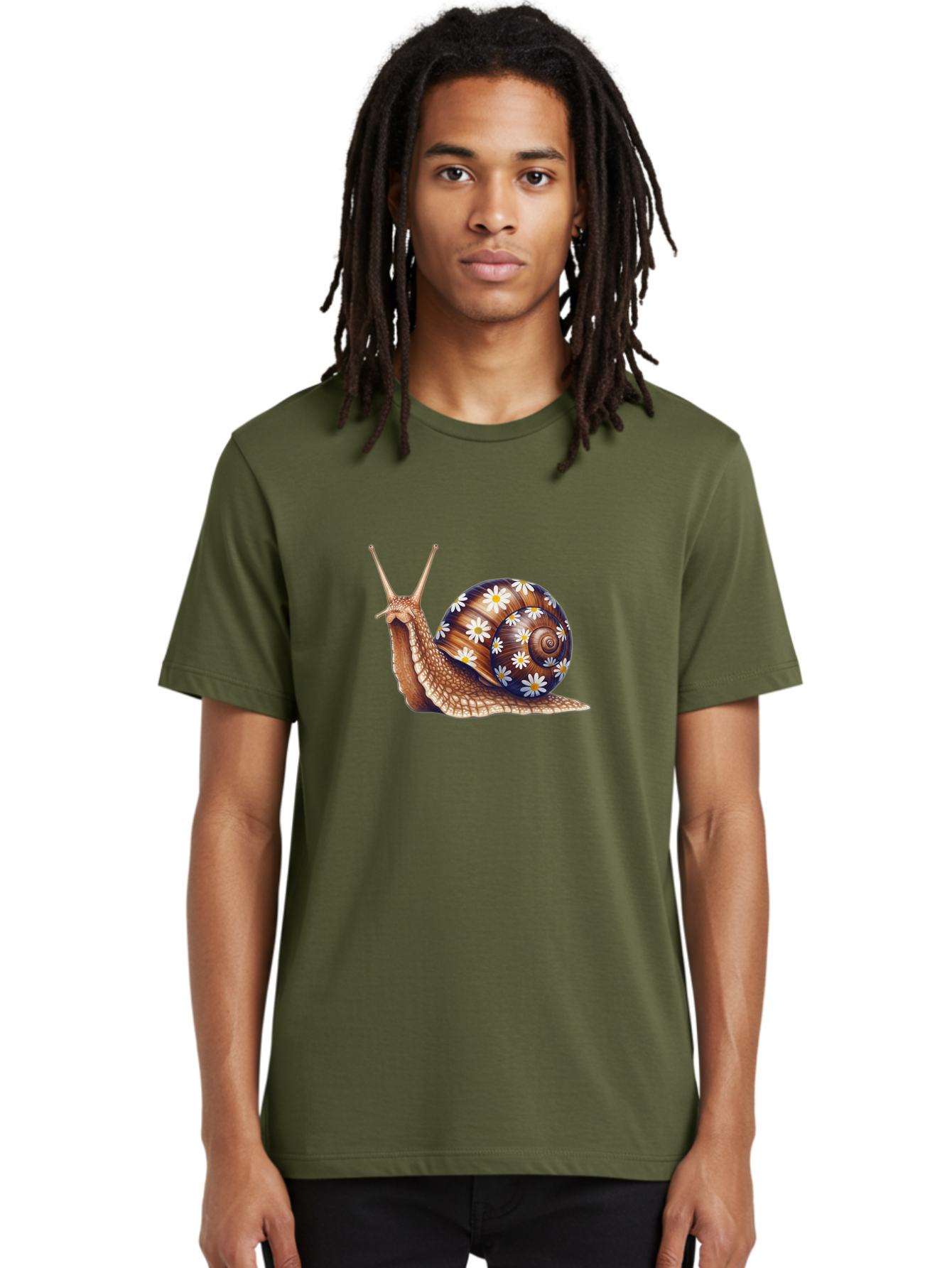 Snail-With-Flowers Men'S Graphic Tee, 100% Cotton, Comfortable Casual Summer Wear, Machine Washable, Vintage Camera, Old Camera, Antique Camera, Black Camera, Classic Photography, Photography Equipment, Nostalgic Device, Film Camera, Bag022 19