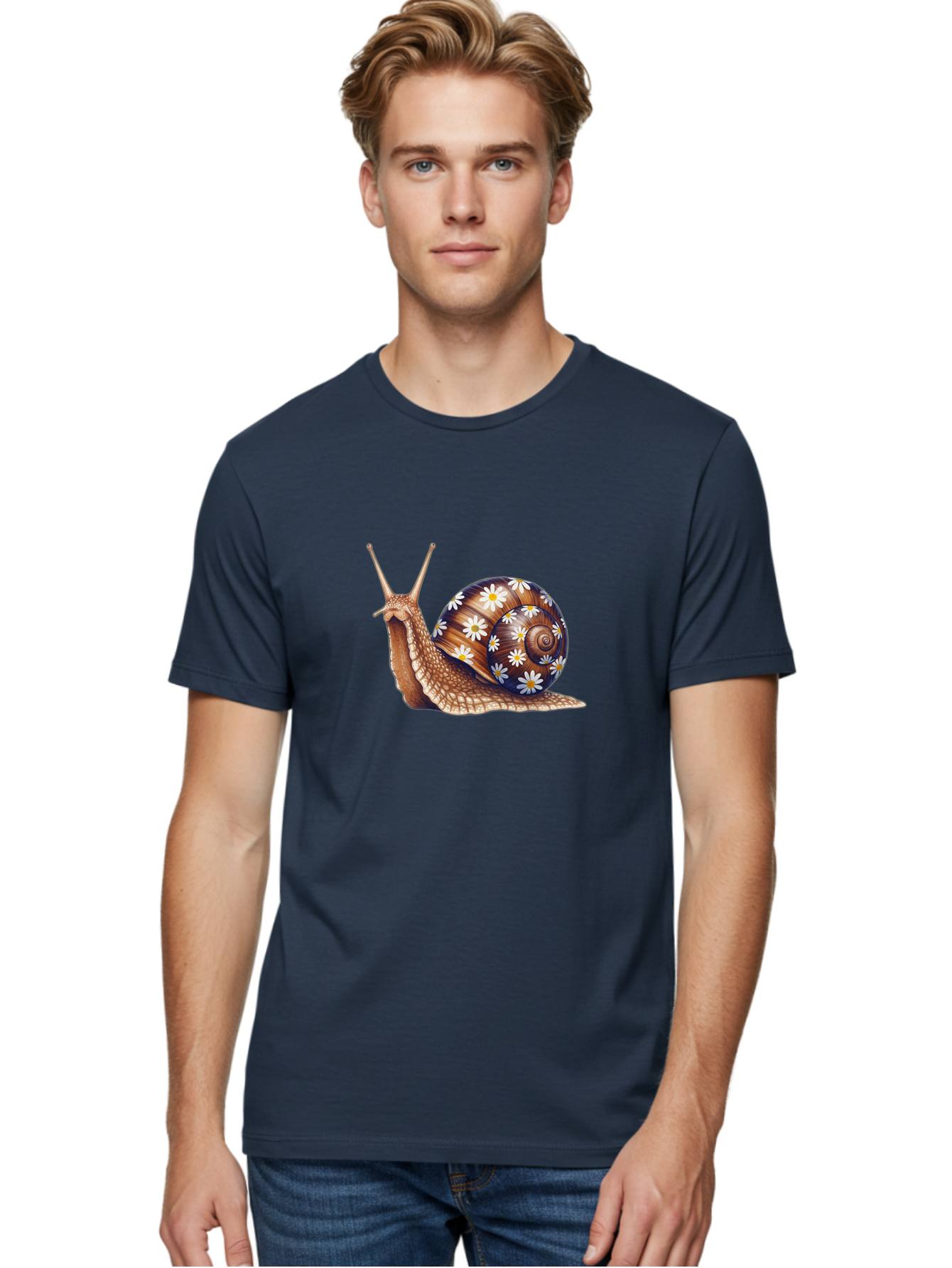 Snail-With-Flowers Men'S Graphic Tee, 100% Cotton, Comfortable Casual Summer Wear, Machine Washable, Vintage Camera, Old Camera, Antique Camera, Black Camera, Classic Photography, Photography Equipment, Nostalgic Device, Film Camera, Bag022 22