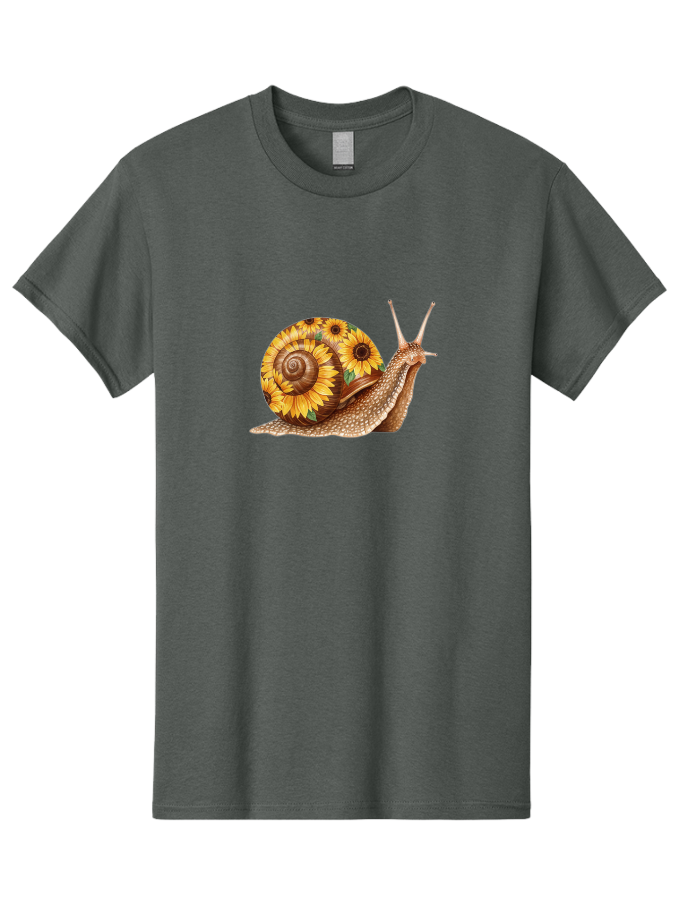 Snail-With-Sunflowers Men'S Graphic Tee, 100% Cotton, Comfortable Casual Summer Wear, Machine Washable, Vintage Camera, Old Camera, Antique Camera, Black Camera, Classic Photography, Photography Equipment, Nostalgic Device, Film Camera, Bag029 3