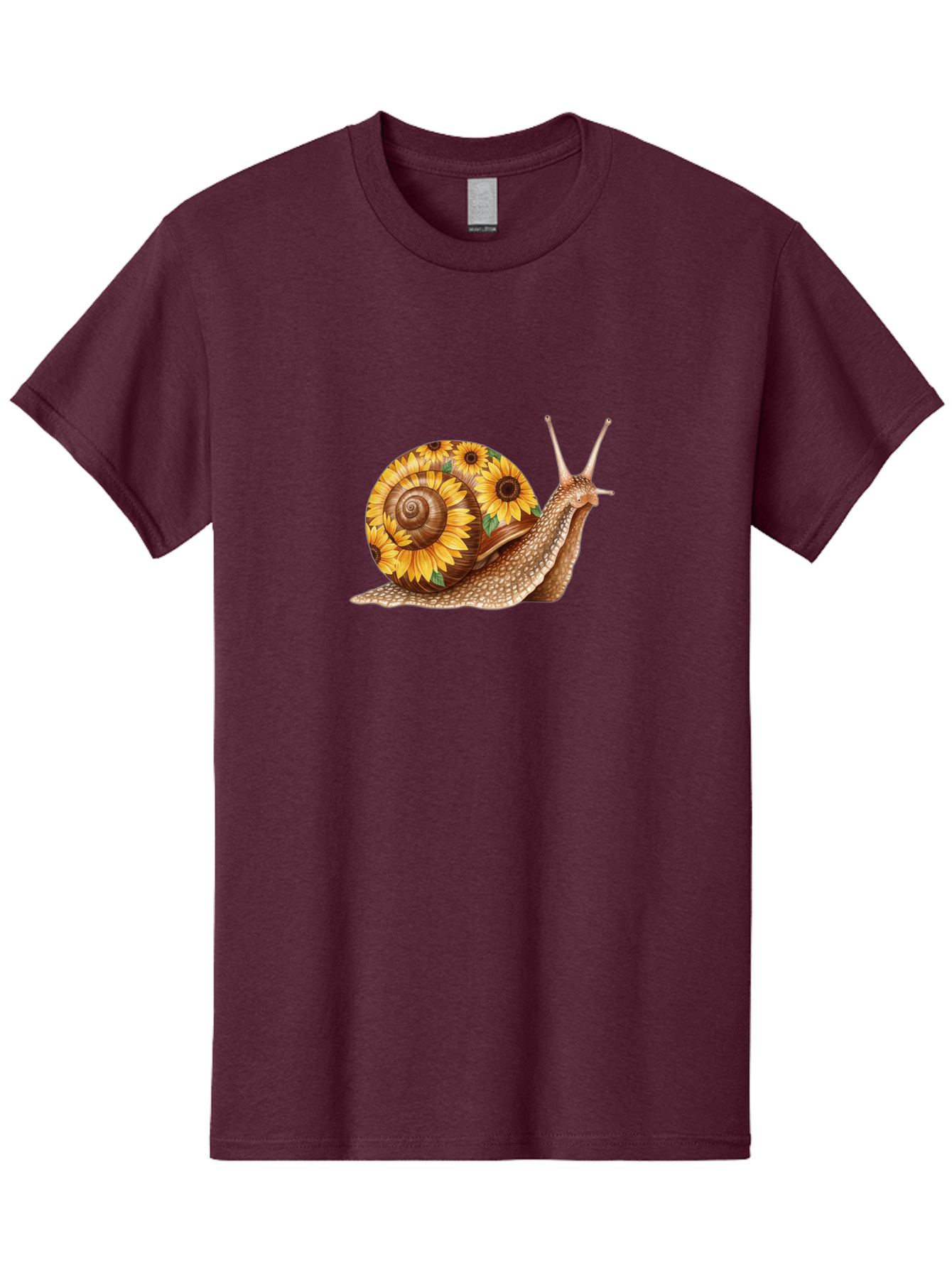 Snail-With-Sunflowers Men'S Graphic Tee, 100% Cotton, Comfortable Casual Summer Wear, Machine Washable, Vintage Camera, Old Camera, Antique Camera, Black Camera, Classic Photography, Photography Equipment, Nostalgic Device, Film Camera, Bag029 5