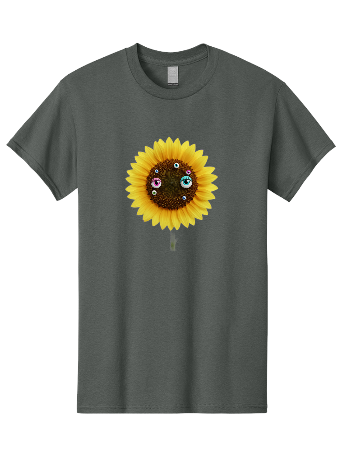 Sunflower-Eyes-1 Men'S Graphic Tee, 100% Cotton, Comfortable Casual Summer Wear, Machine Washable, Vintage Camera, Old Camera, Antique Camera, Black Camera, Classic Photography, Photography Equipment, Nostalgic Device, Film Camera, Camera Art Bag037 8