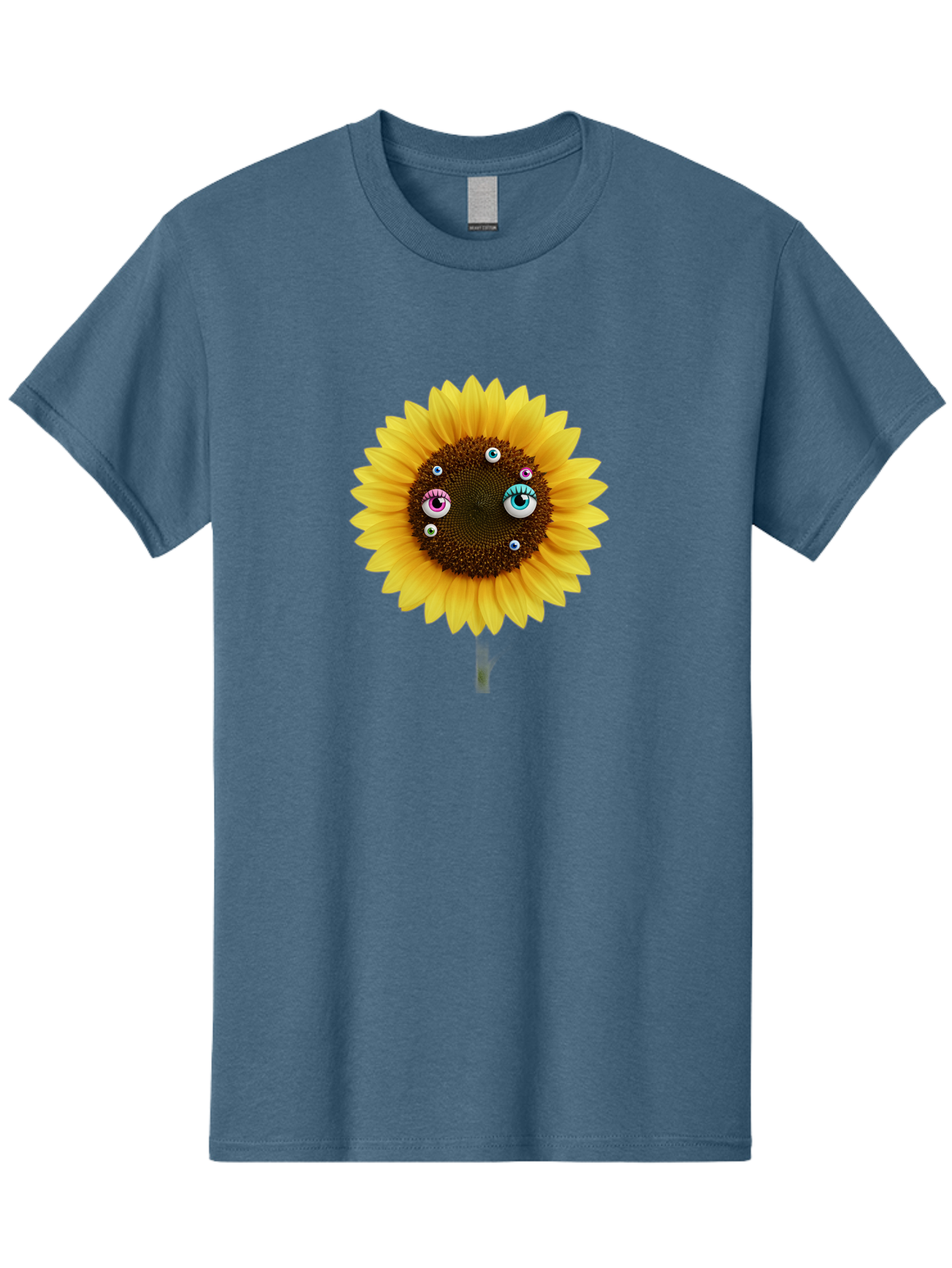 Sunflower-Eyes-1 Men'S Graphic Tee, 100% Cotton, Comfortable Casual Summer Wear, Machine Washable, Vintage Camera, Old Camera, Antique Camera, Black Camera, Classic Photography, Photography Equipment, Nostalgic Device, Film Camera, Camera Art Bag037 9