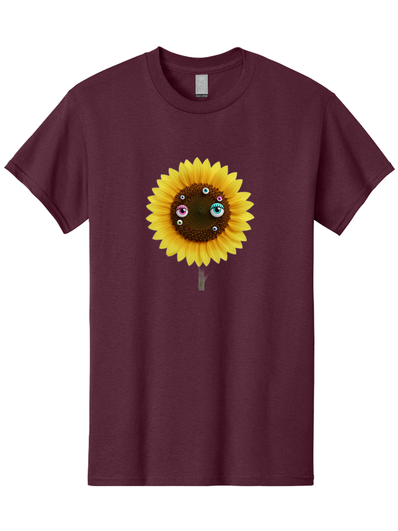 Sunflower-Eyes-1 Men'S Graphic Tee, 100% Cotton, Comfortable Casual Summer Wear, Machine Washable, Vintage Camera, Old Camera, Antique Camera, Black Camera, Classic Photography, Photography Equipment, Nostalgic Device, Film Camera, Camera Art Bag037 12