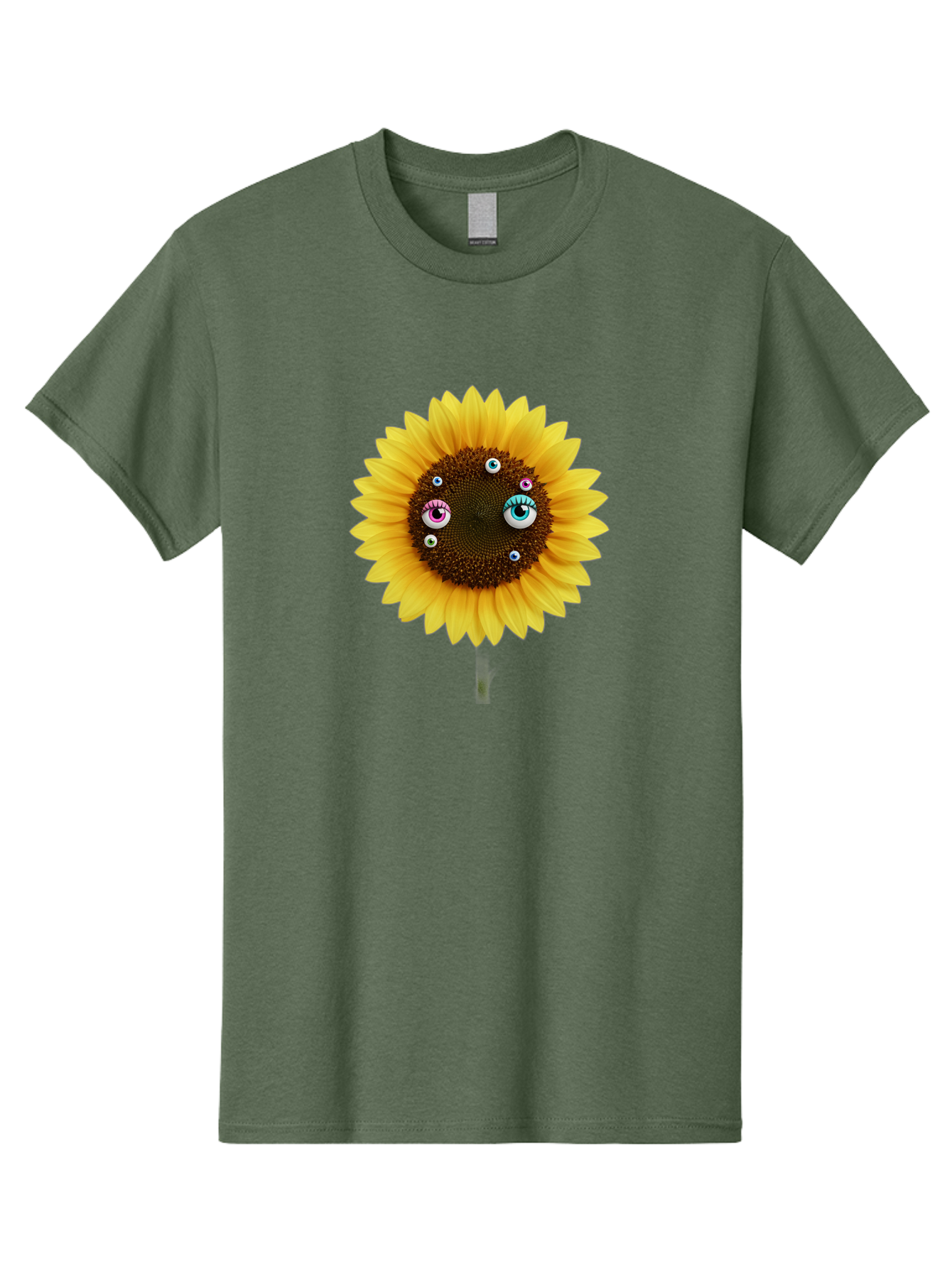 Sunflower-Eyes-1 Men'S Graphic Tee, 100% Cotton, Comfortable Casual Summer Wear, Machine Washable, Vintage Camera, Old Camera, Antique Camera, Black Camera, Classic Photography, Photography Equipment, Nostalgic Device, Film Camera, Camera Art Bag037 3