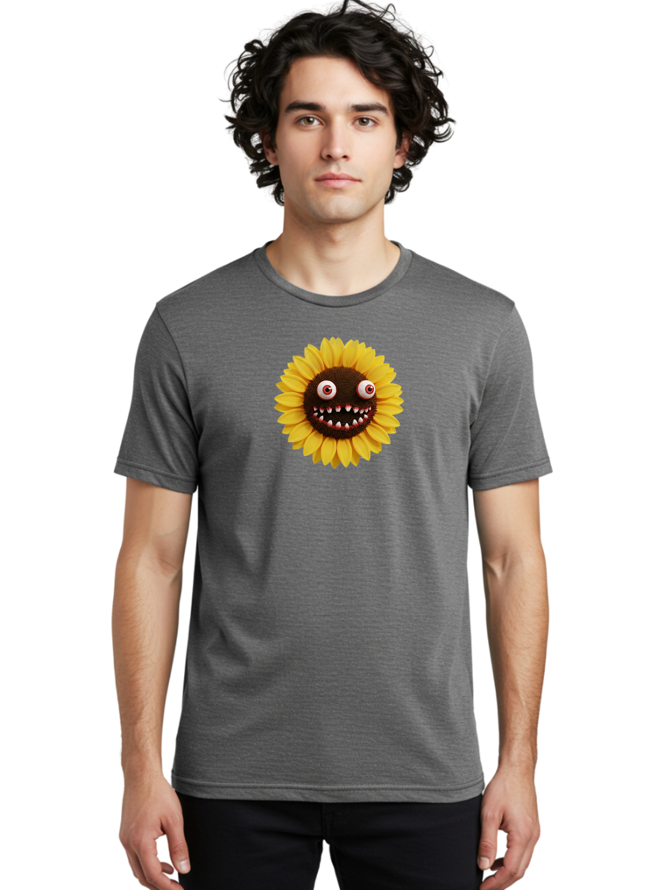 Sunflower-Monster Men'S Graphic Tee, 100% Cotton, Comfortable Casual Summer Wear, Machine Washable, Vintage Camera, Old Camera, Antique Camera, Black Camera, Classic Photography, Photography Equipment, Nostalgic Device, Film Camera, Camera Art Bag039 18