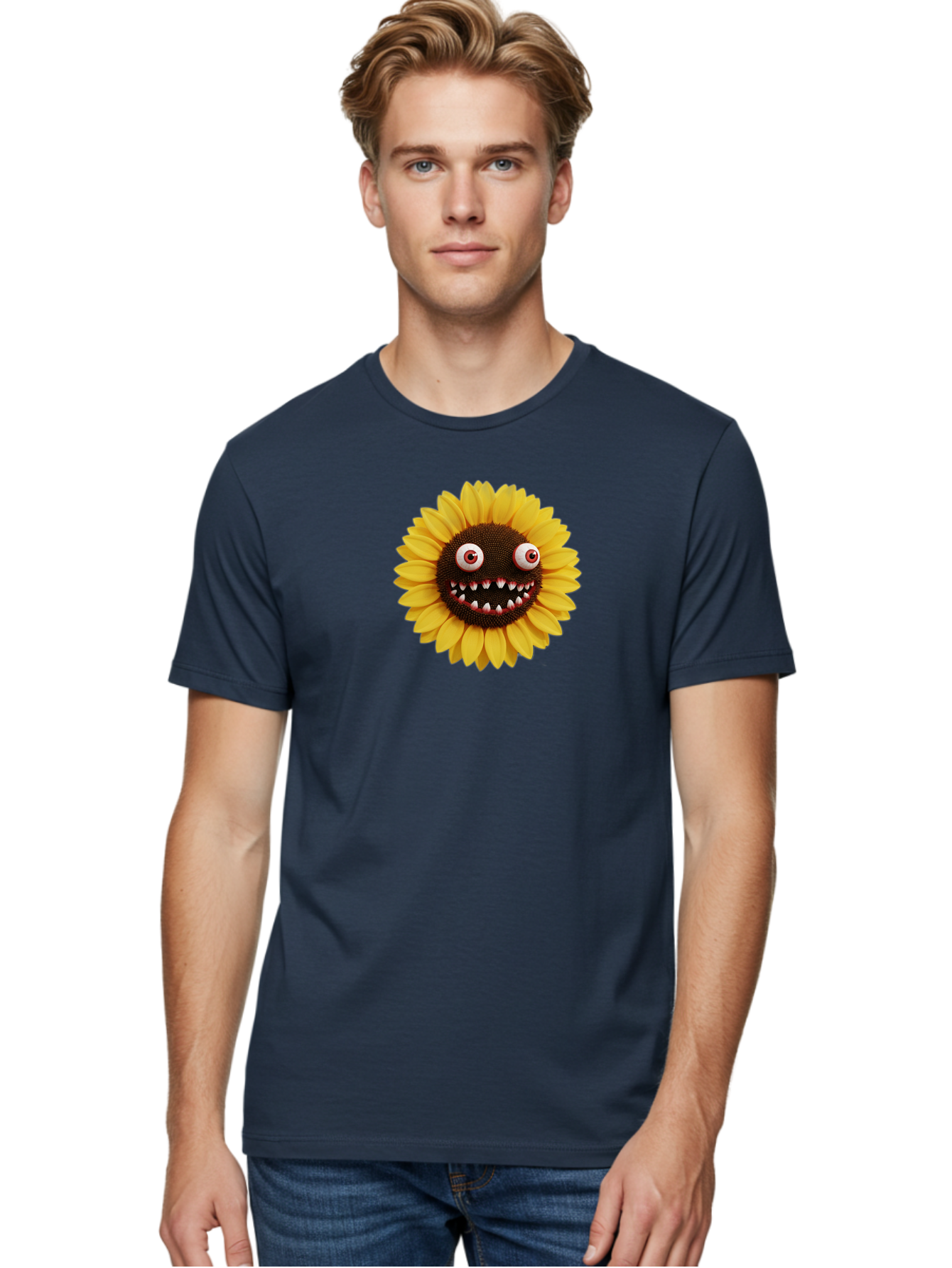 Sunflower-Monster Men'S Graphic Tee, 100% Cotton, Comfortable Casual Summer Wear, Machine Washable, Vintage Camera, Old Camera, Antique Camera, Black Camera, Classic Photography, Photography Equipment, Nostalgic Device, Film Camera, Camera Art Bag039 16