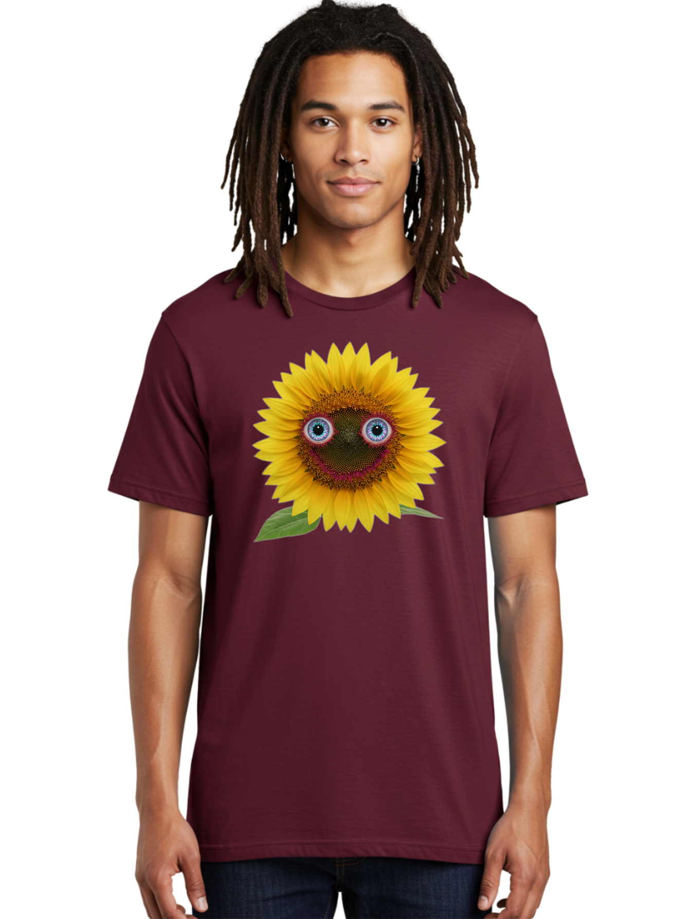 Sunflower-Smiley Men'S Graphic Tee, 100% Cotton, Comfortable Casual Summer Wear, Machine Washable, Vintage Camera, Old Camera, Antique Camera, Black Camera, Classic Photography, Photography Equipment, Nostalgic Device, Film Camera, Camera Art Bag040 17